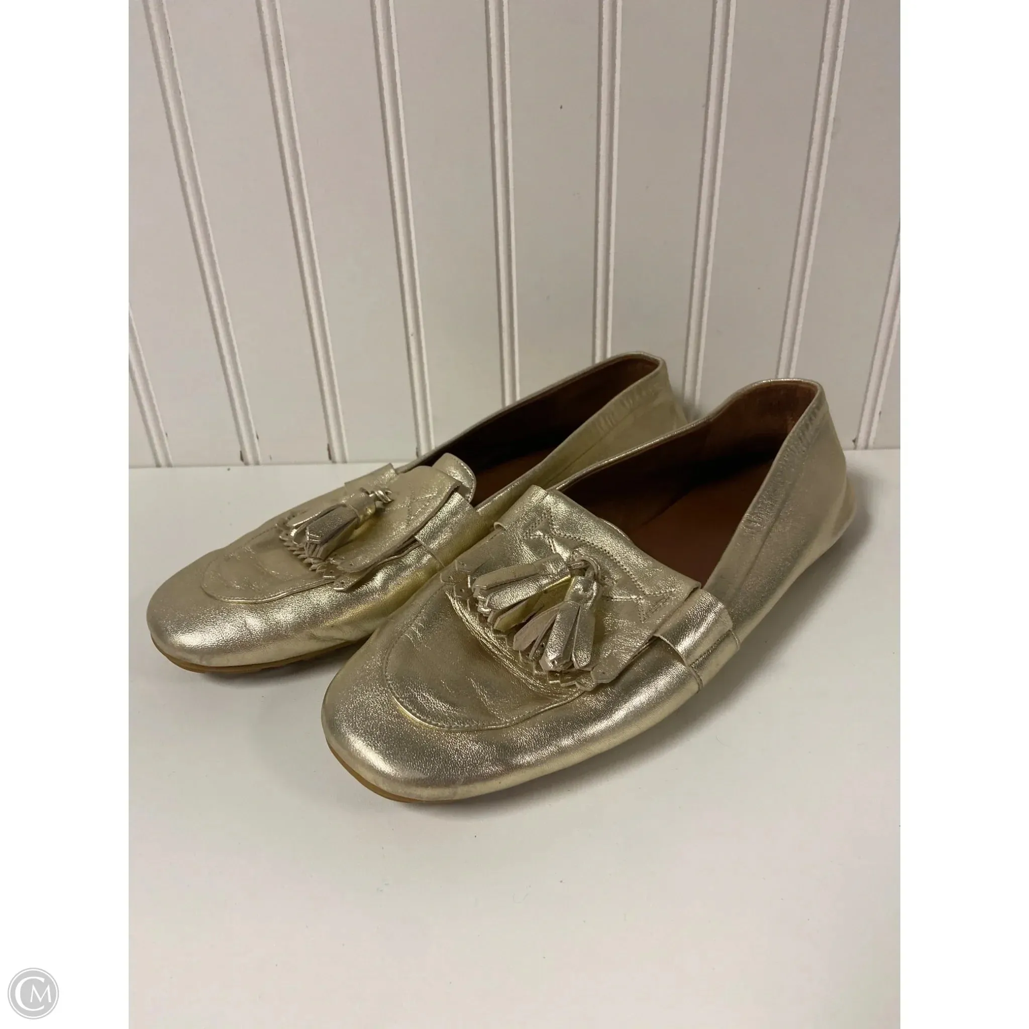 Shoes Flats By Aquatalia In Gold, Size: 9 Perry Ellis Sammy Casual Shoes