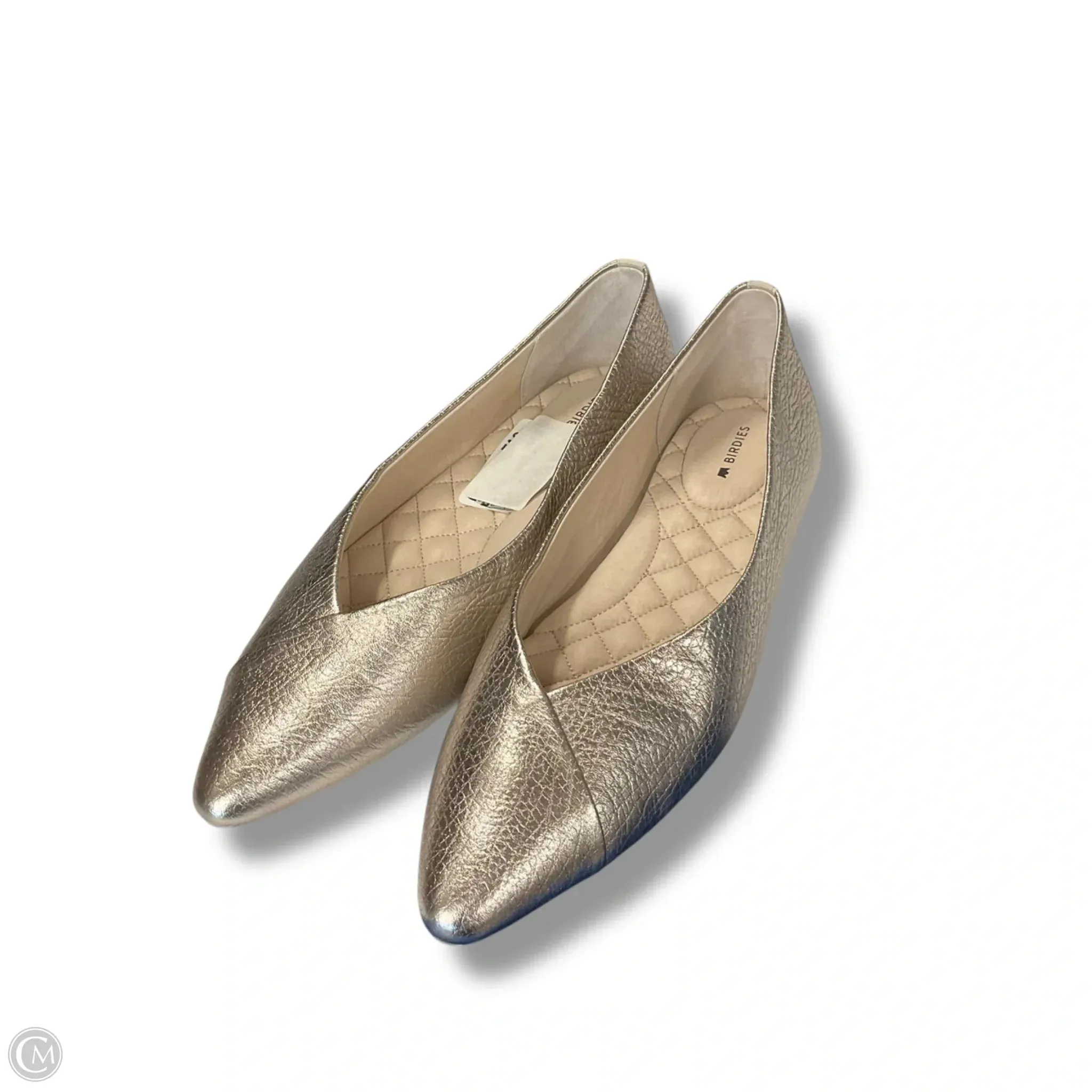 Shoes Flats By Birdies In Gold, Size: 9 Casual Athletic