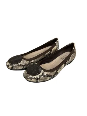 Shoes Flats By Clarks In Snakeskin Print, Size: 6 Winter Cycling Shoes Flat Pedals