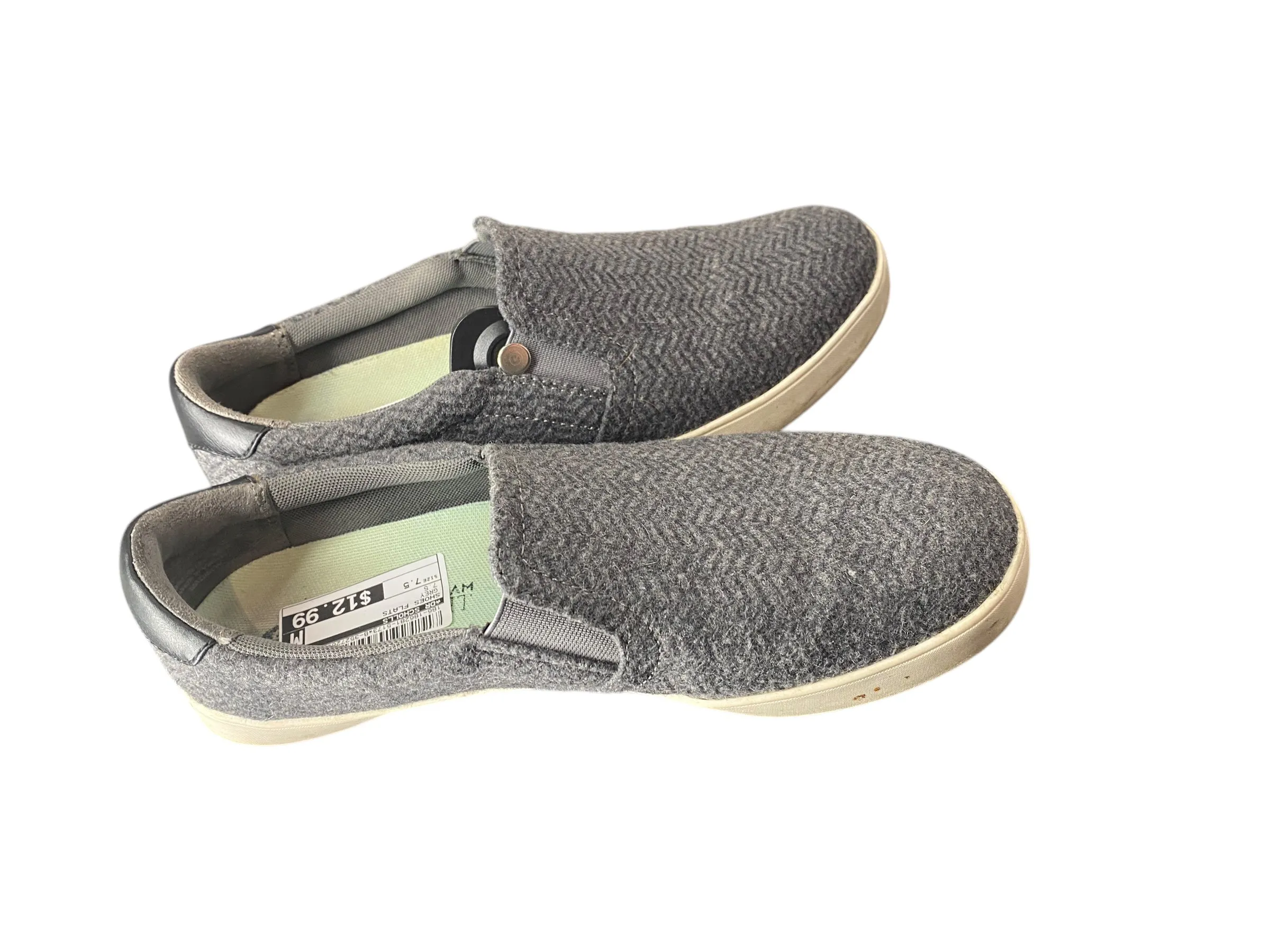Shoes Flats By Dr Scholls In Grey, Size: 7.5 Wide Shoes Flat Feet