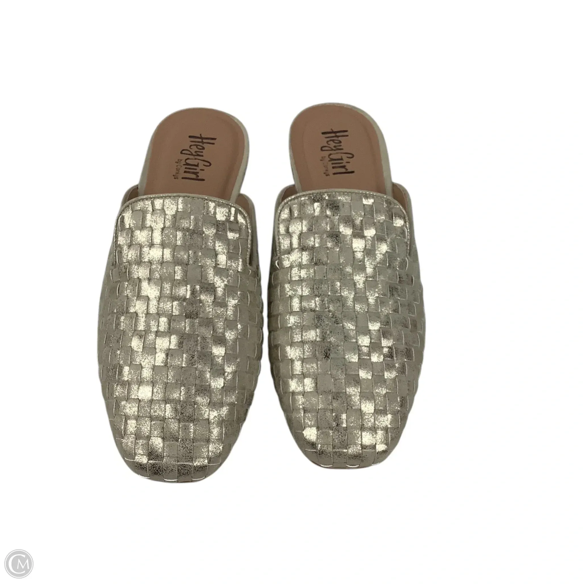 Chunky Casual Shoes Shoes Flats By Hey Girl by Corkys In Gold, Size: 9