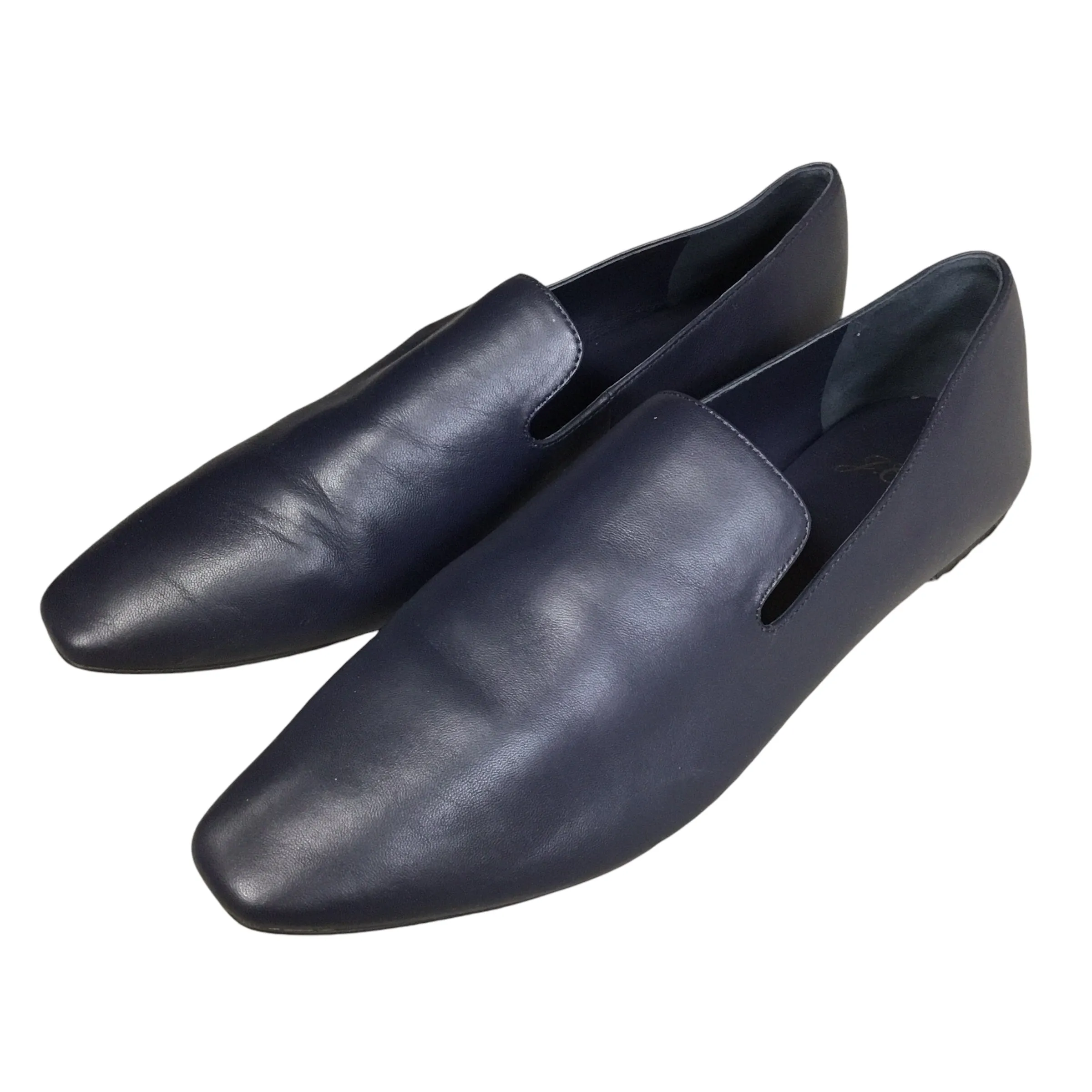 Shoes Flats By J. Crew In Navy, Size: 10 Hard Sole Flat Shoes