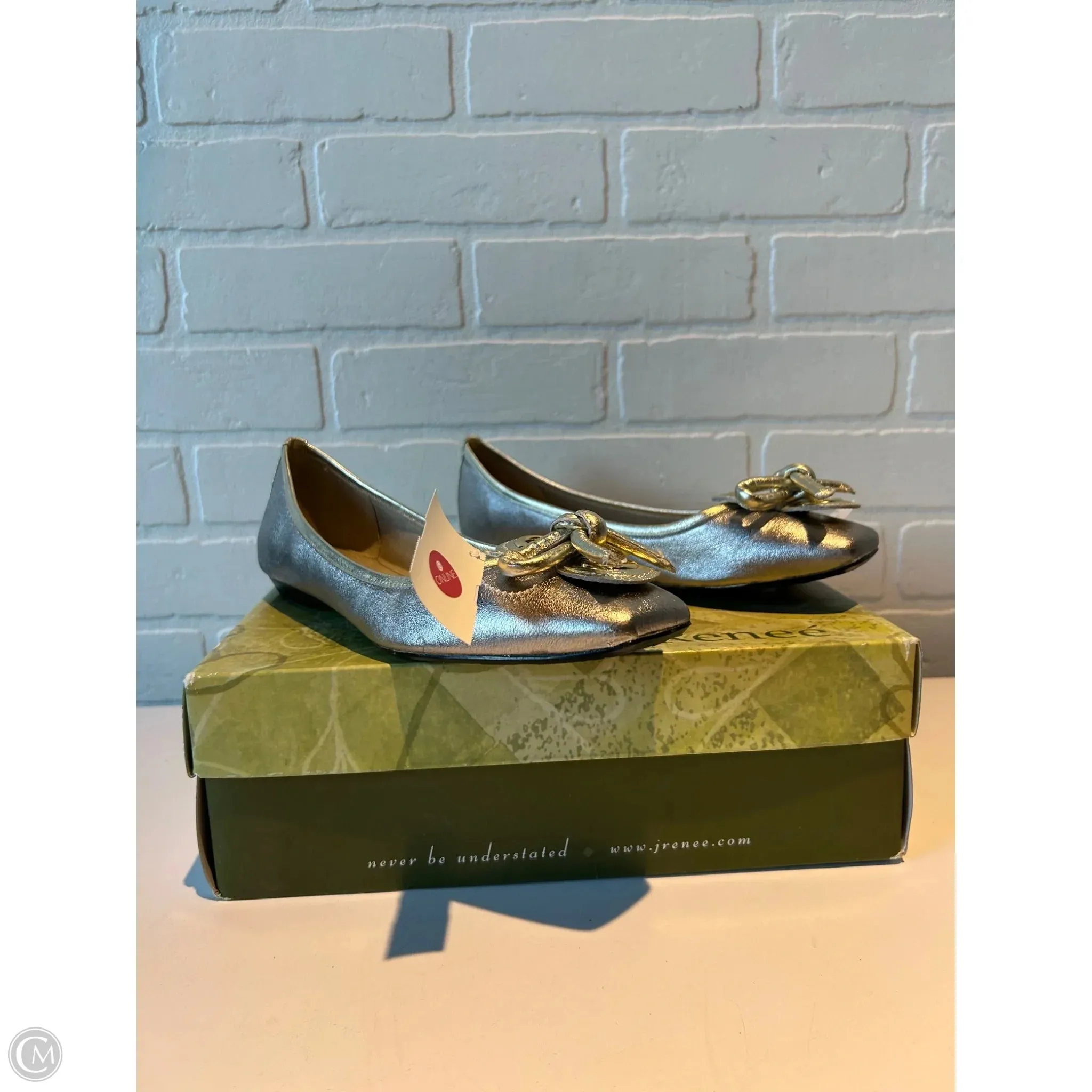 Casual Work Shoes With Jeans Shoes Flats By J Renee In Gold, Size: 8.5