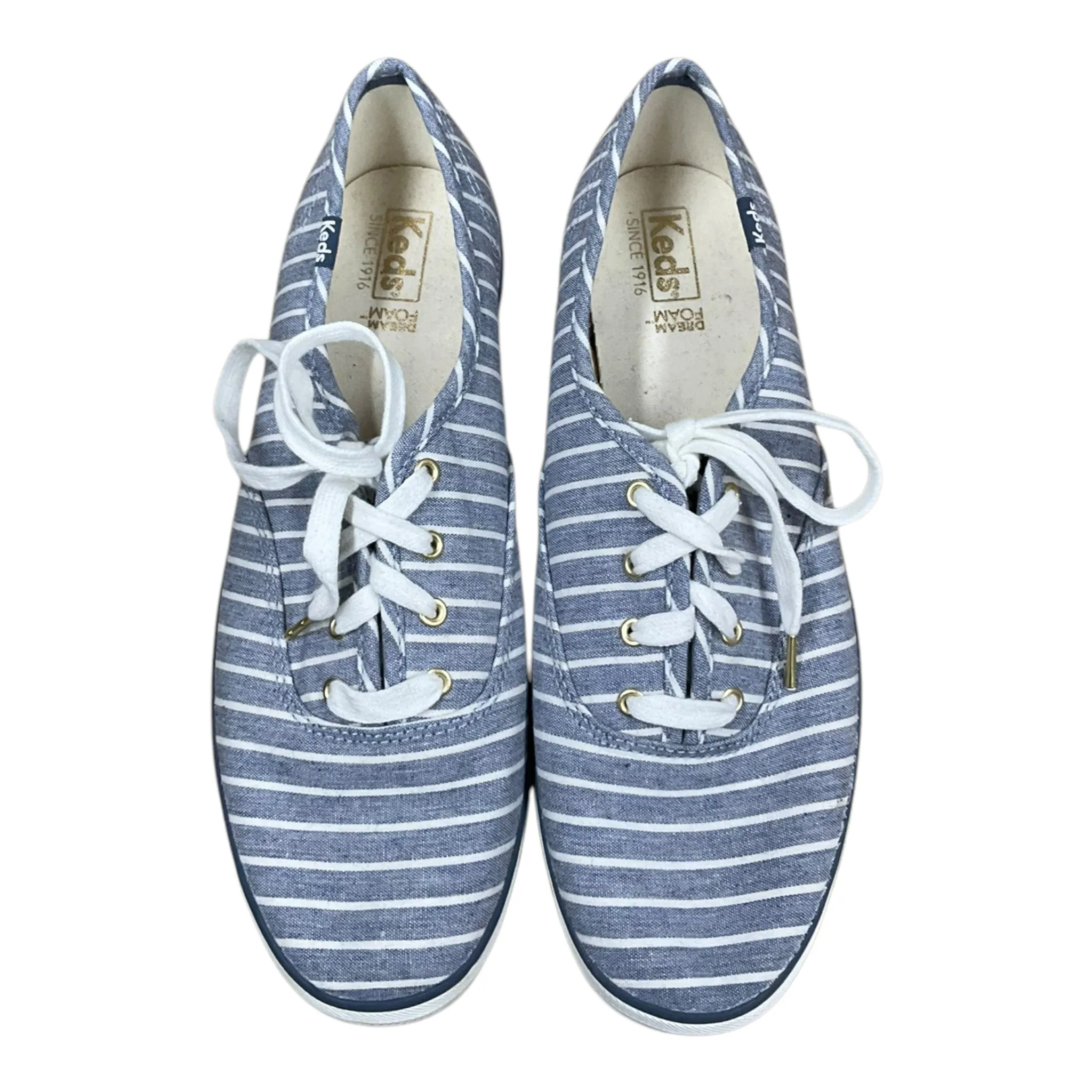Workout Shoes For Flat Feet Shoes Flats By Keds In Blue & White, Size: 9