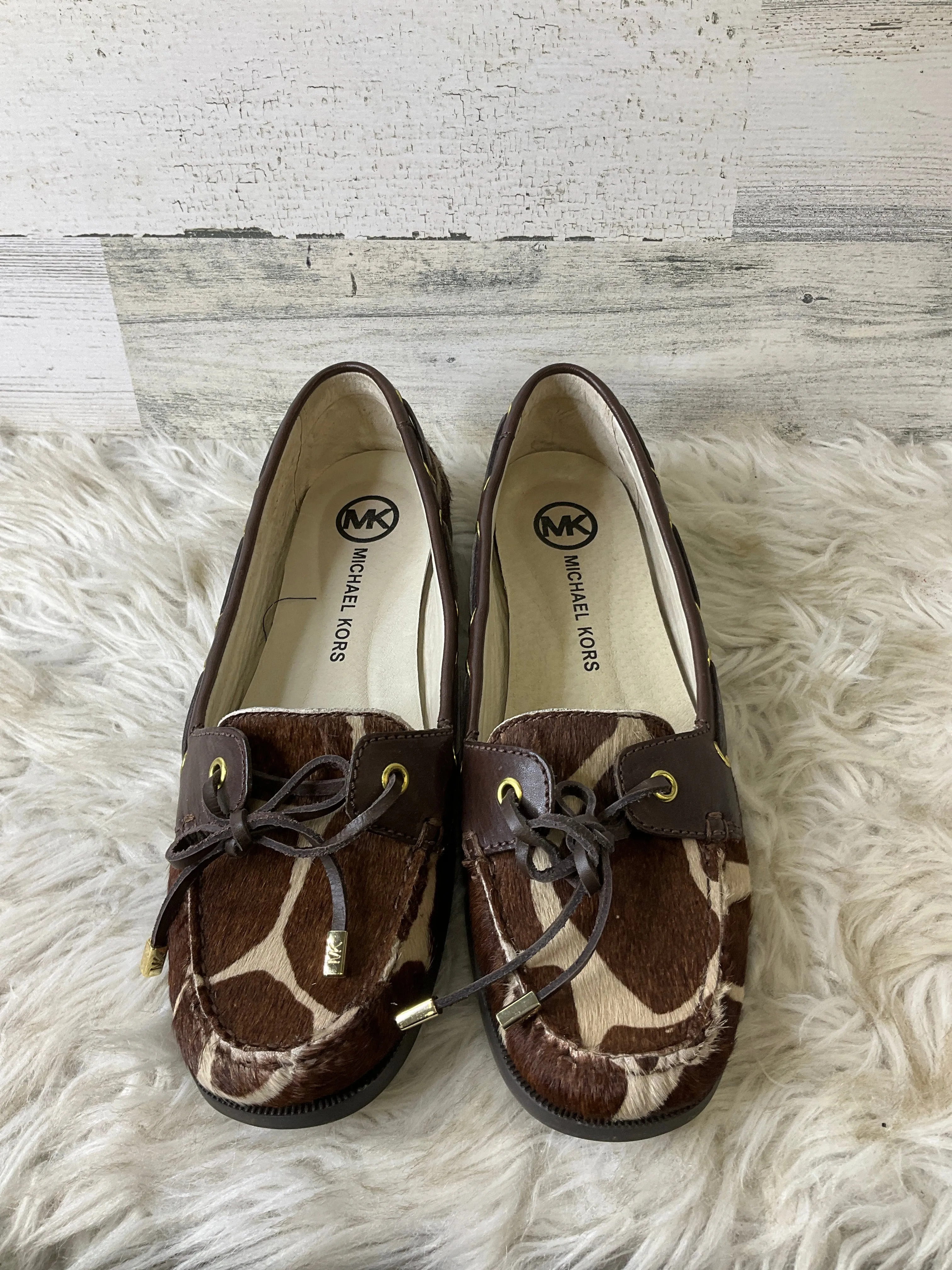 Shoes Flats By Michael Kors In Brown, Size: 10 Cycling Shoes For Flat Feet