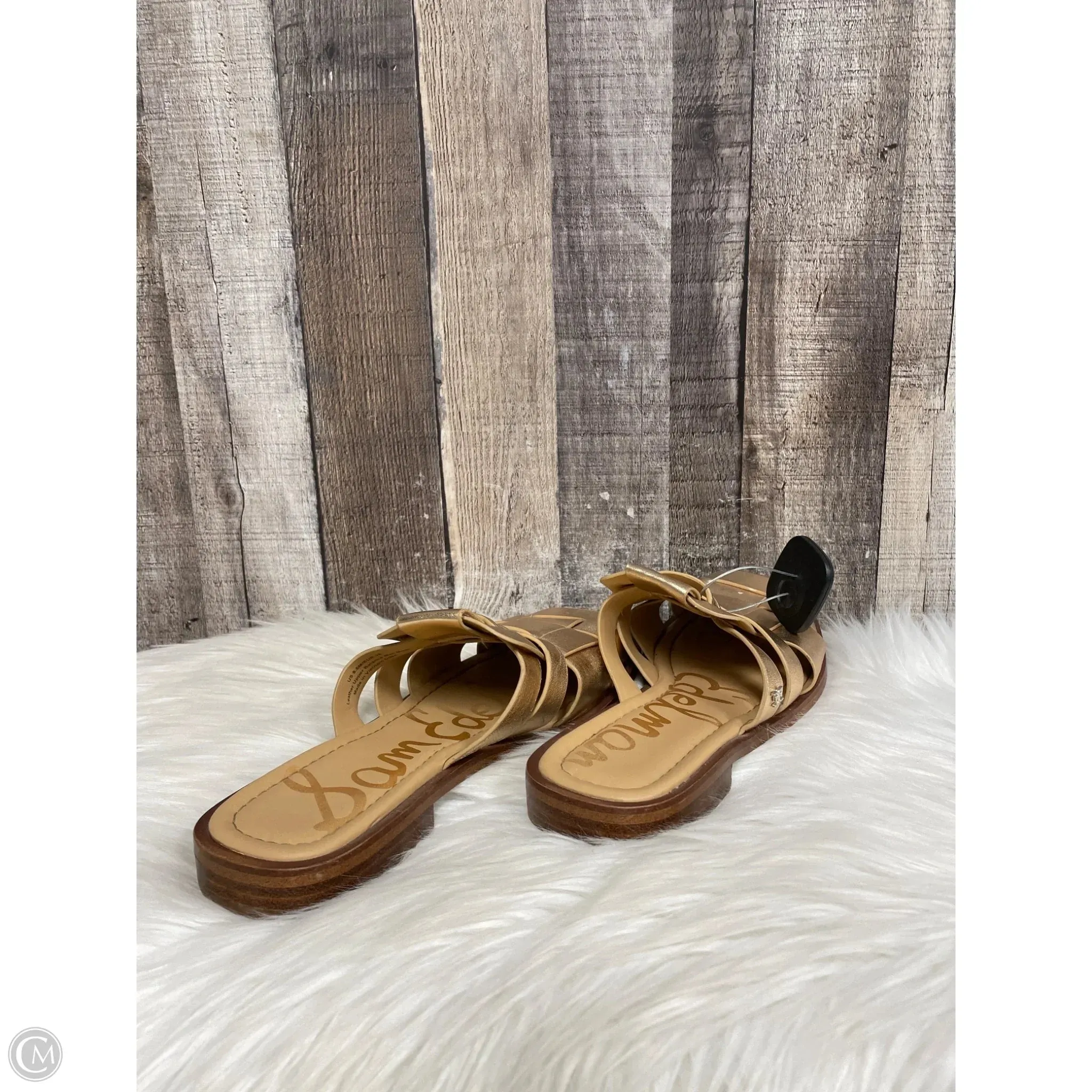 Top Brand Casual Shoes Shoes Flats By Sam Edelman In Gold, Size: 8.5