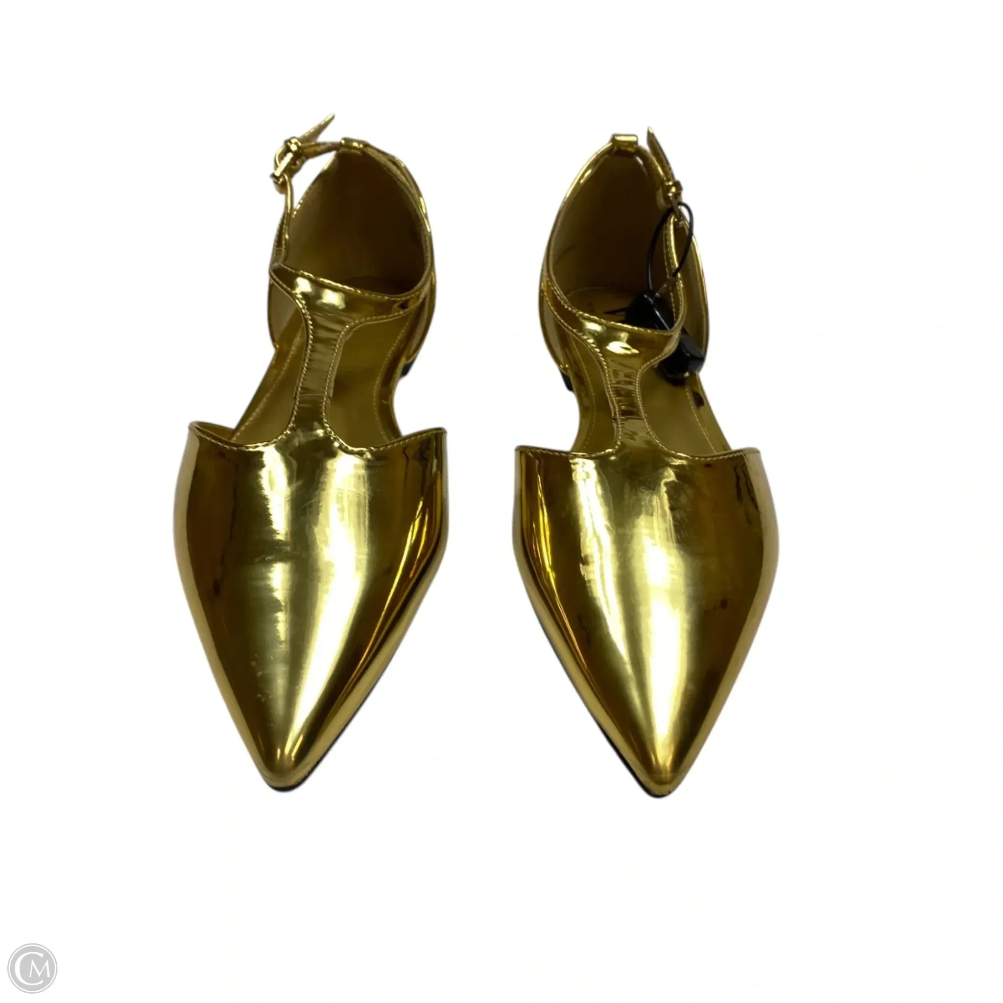 Shoes Flats By Worthington In Gold, Size: 7.5 8053 Nappa Leather Casual Shoes