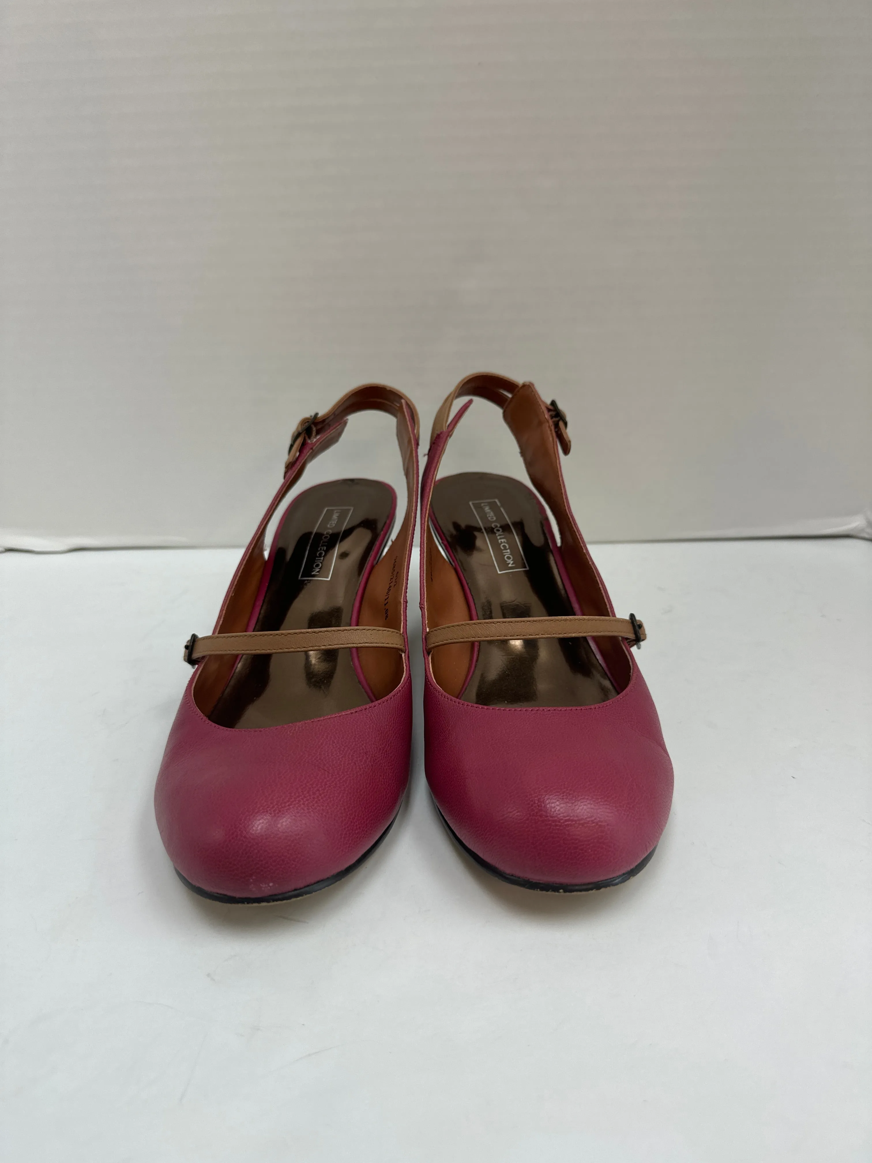 Casual Closed Shoes Shoes Heels Block By Clothes Mentor In Pink, Size: 6.5