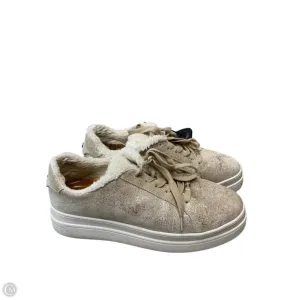 Shoes Heels Platform By J Slides In Gold, Size: 8.5 Casual Shoes Fashion