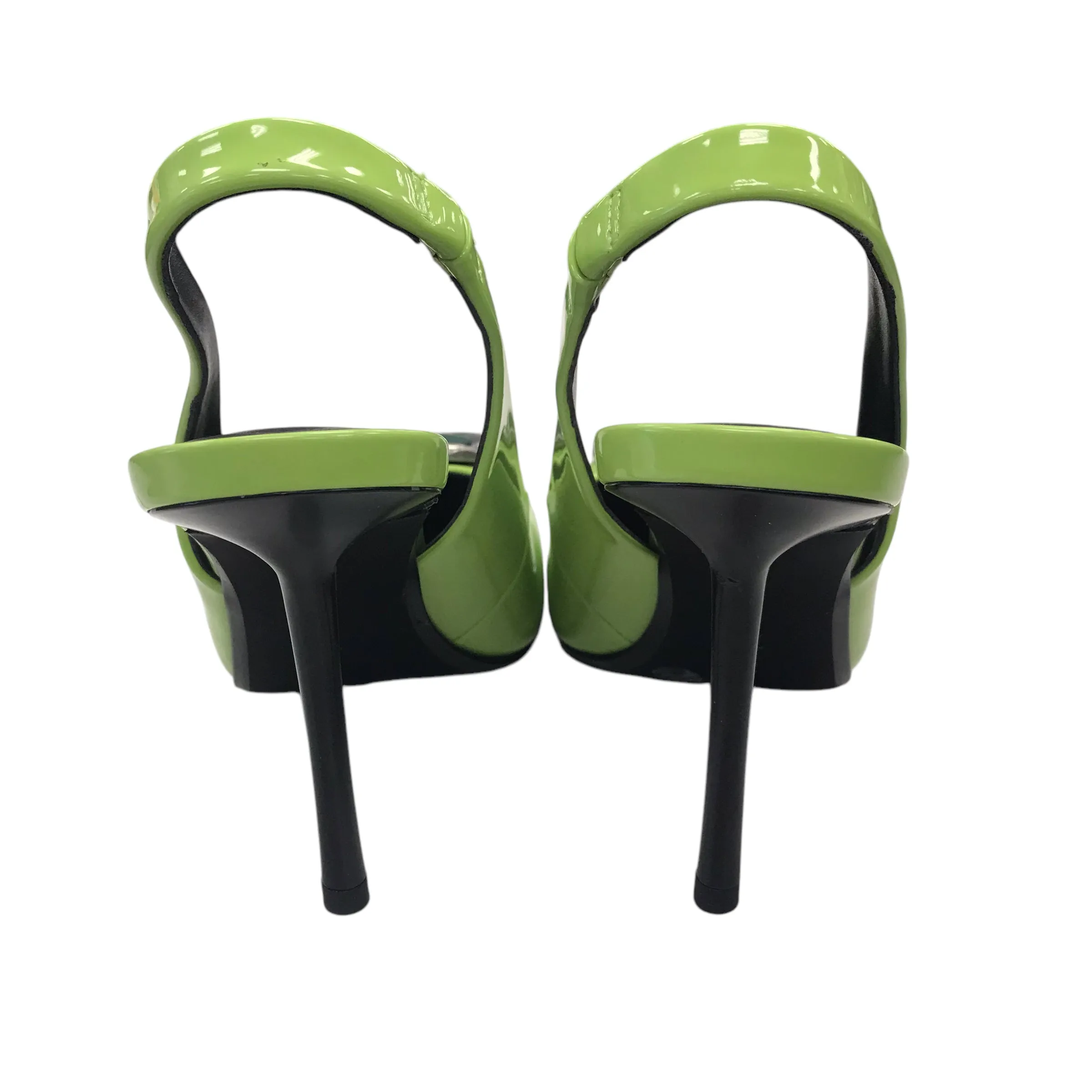 Shoes Heels Stiletto By Gianni Bini In Green, Size:5.5 High Heel Drinking Glass