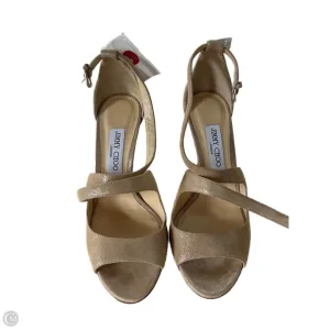 Casual Shoes To Wear With Straight Leg Jeans Shoes Luxury Designer By Jimmy Choo In Gold, Size: 8.5