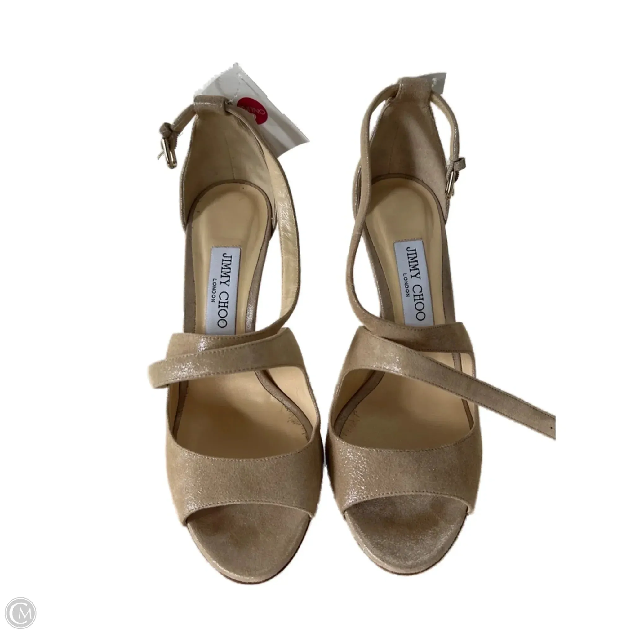 Casual Shoes India Shoes Luxury Designer By Jimmy Choo In Gold, Size: 8.5