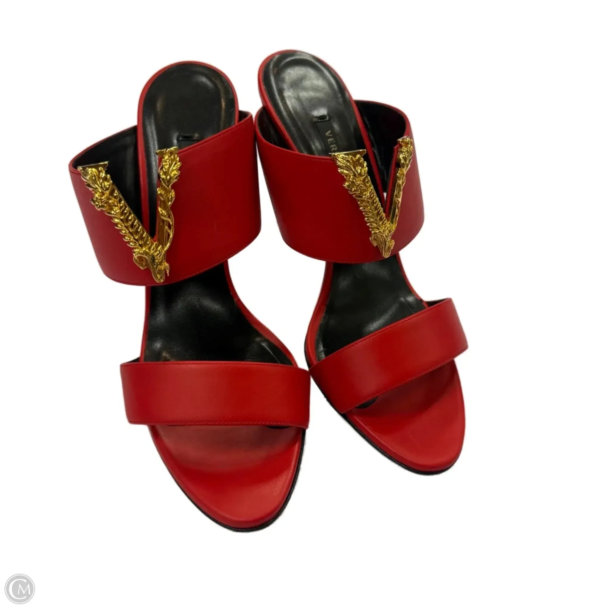 Best Casual And Running Shoes Shoes Luxury Designer By Versace In Red, Size: 10