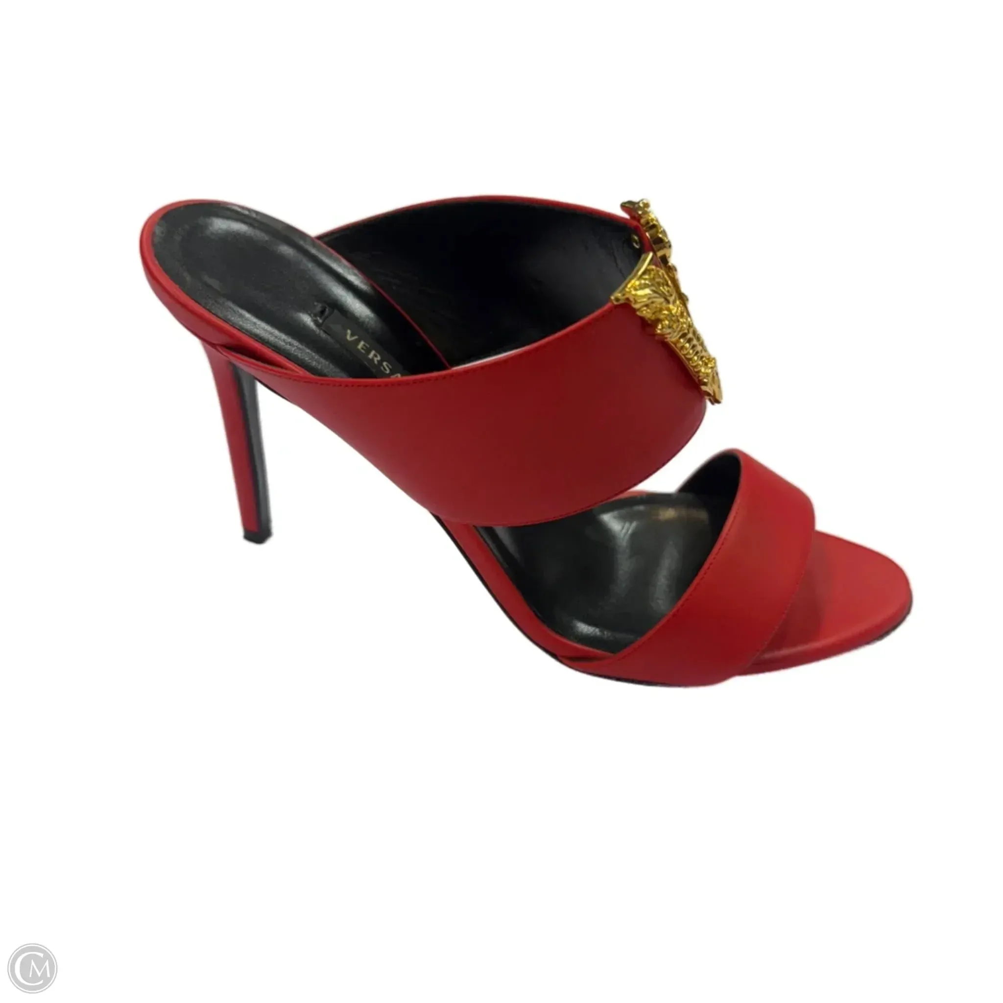 Lebron Casual Shoes Shoes Luxury Designer By Versace In Red, Size: 10