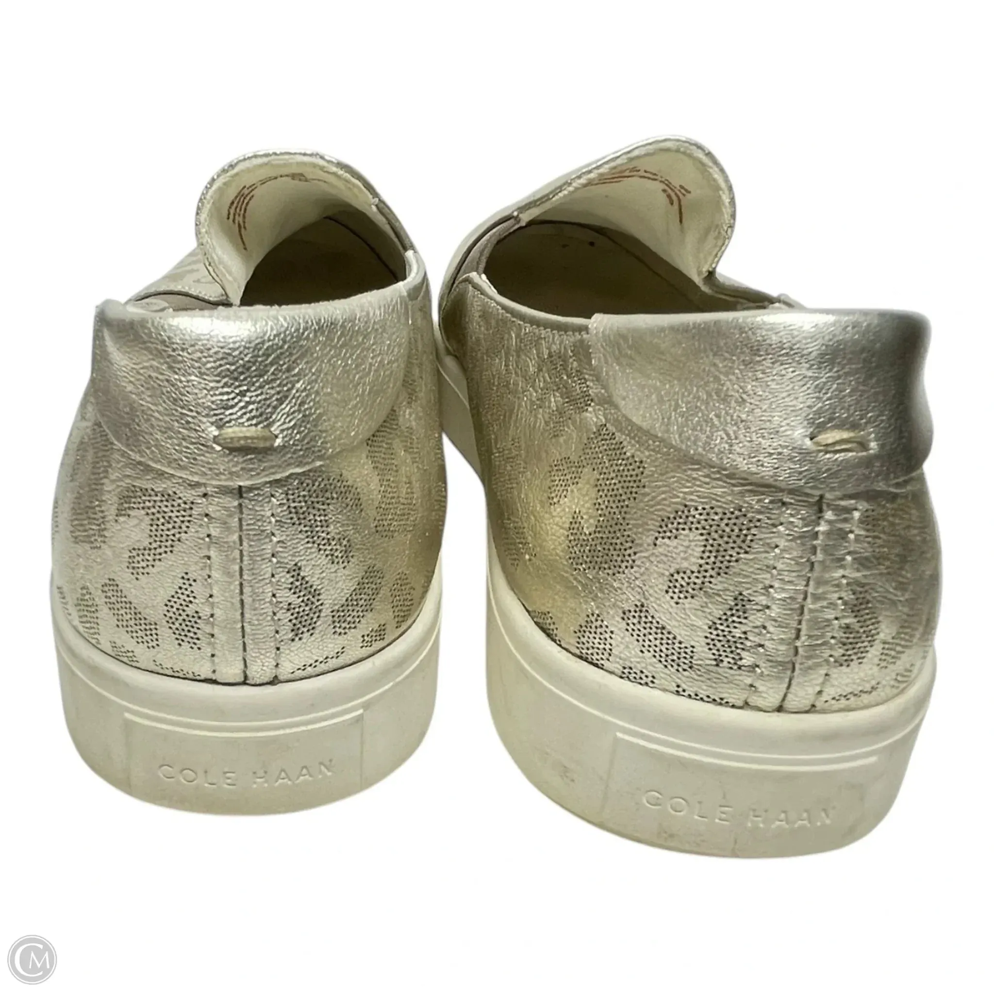 Casual Shoes Without Lace Shoes Sneakers By Cole-haan In Gold, Size: 8