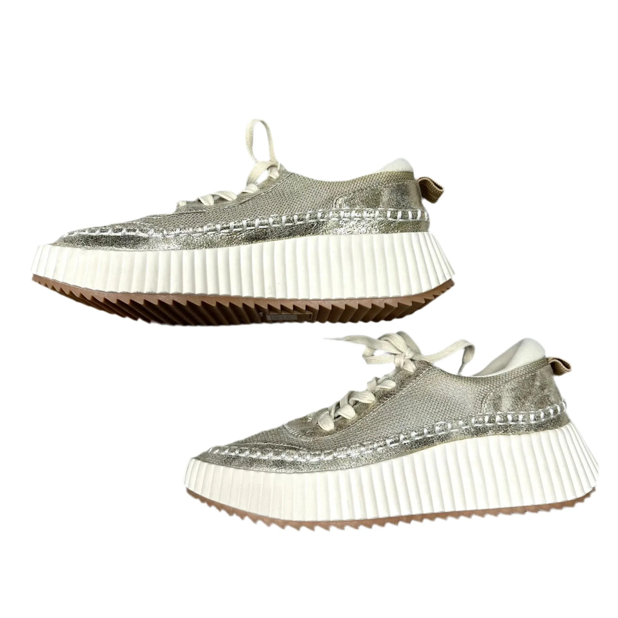 Casual Bottom Shoes Shoes Sneakers By Dolce Vita In Gold, Size: 7.5