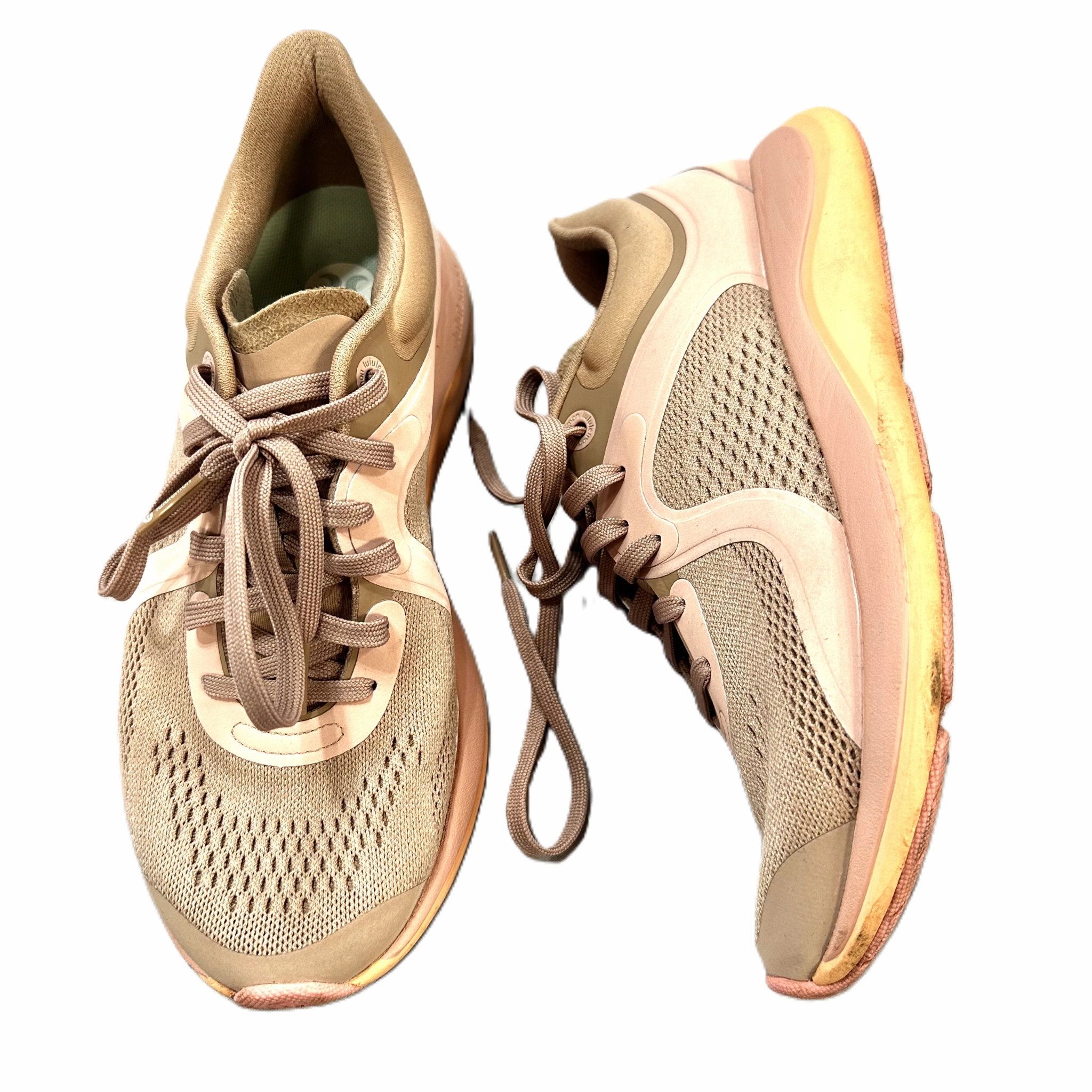 New Balance 997h Casual Shoes Shoes Athletic By Lululemon In Pink/Orange, Size: 7