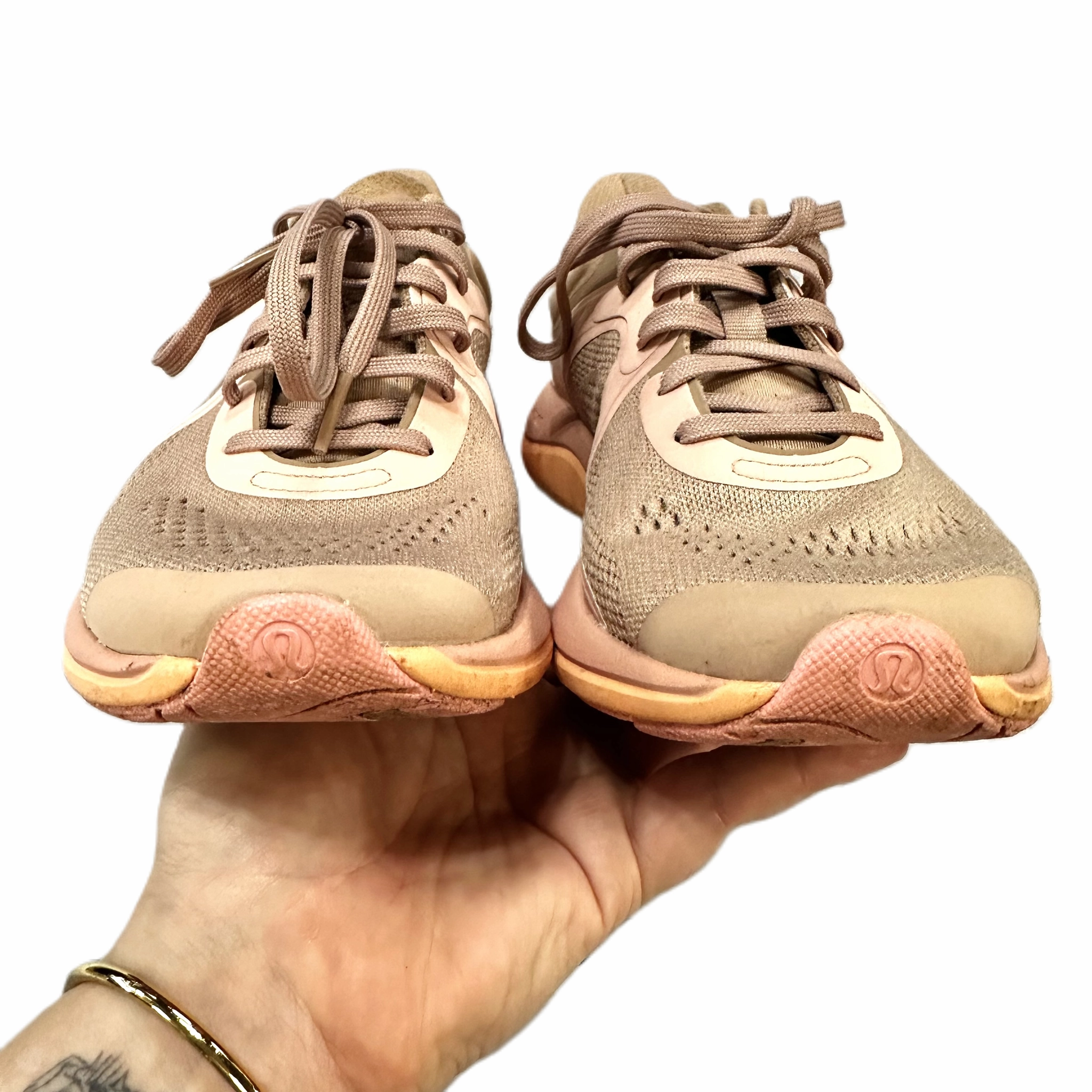 Shoes Athletic By Lululemon In Pink/Orange, Size: 7 Casual Shoes With Ankle Support