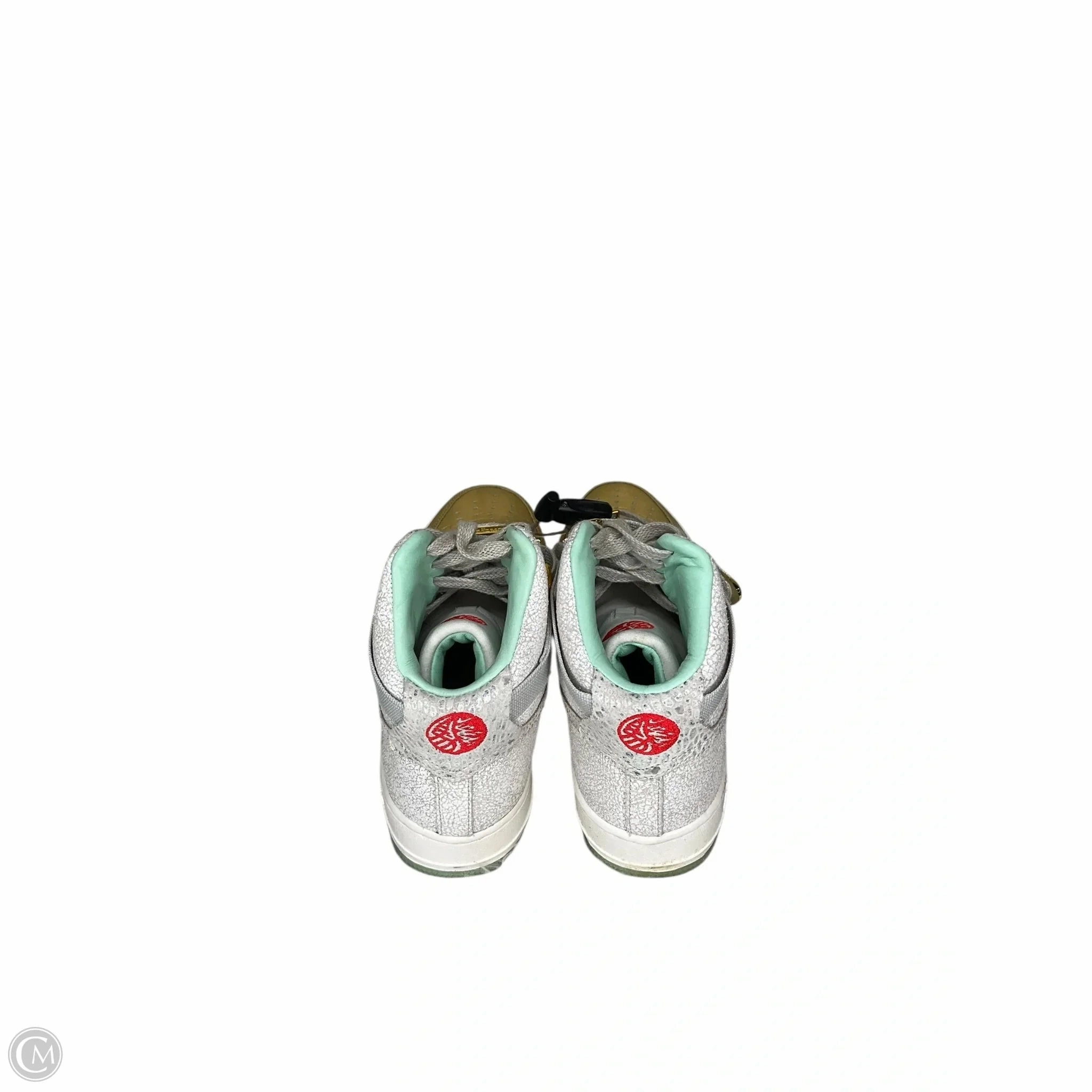 Mk Casual Shoes Shoes Athletic By Nike In Gold & Green, Size: 8.5