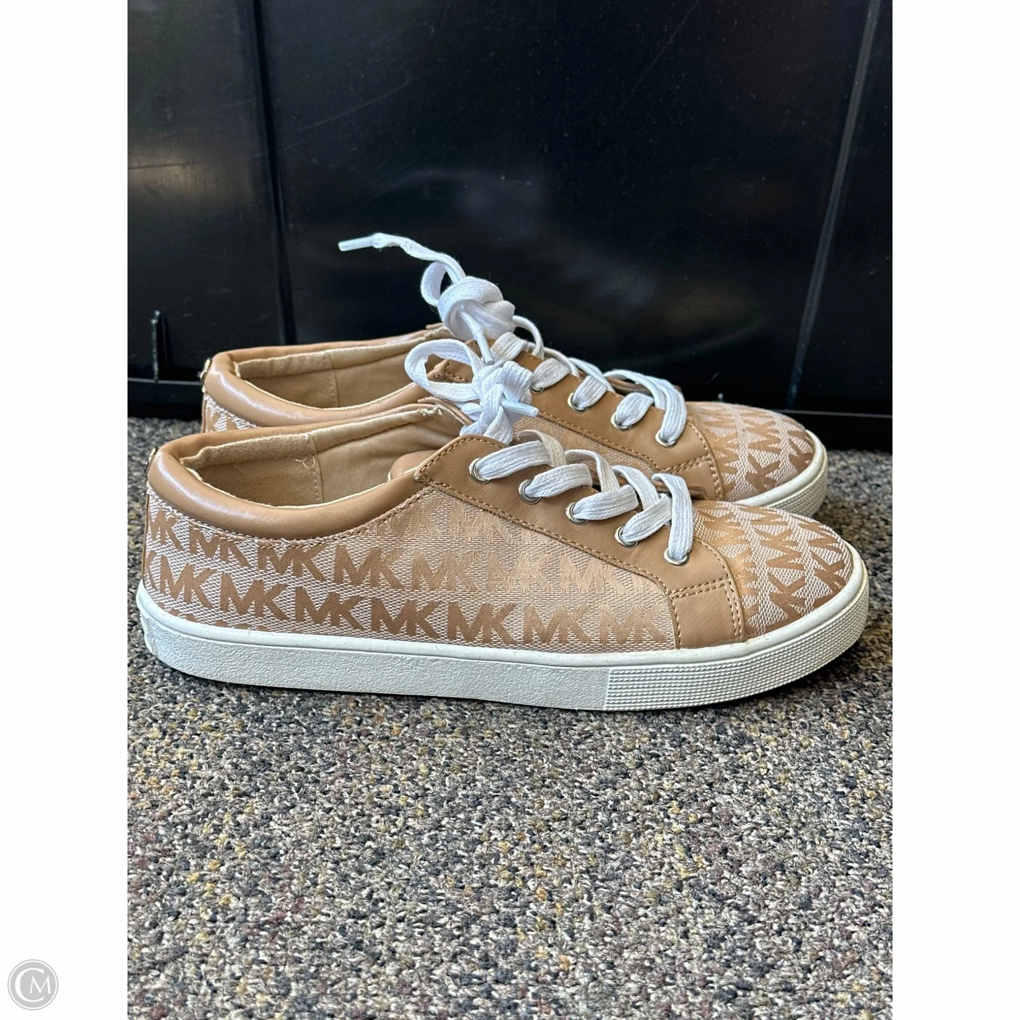 1461 Ii Tumbled Nubuck Leather Platform Casual Shoes Shoes Designer By Michael Kors In Gold, Size: 5