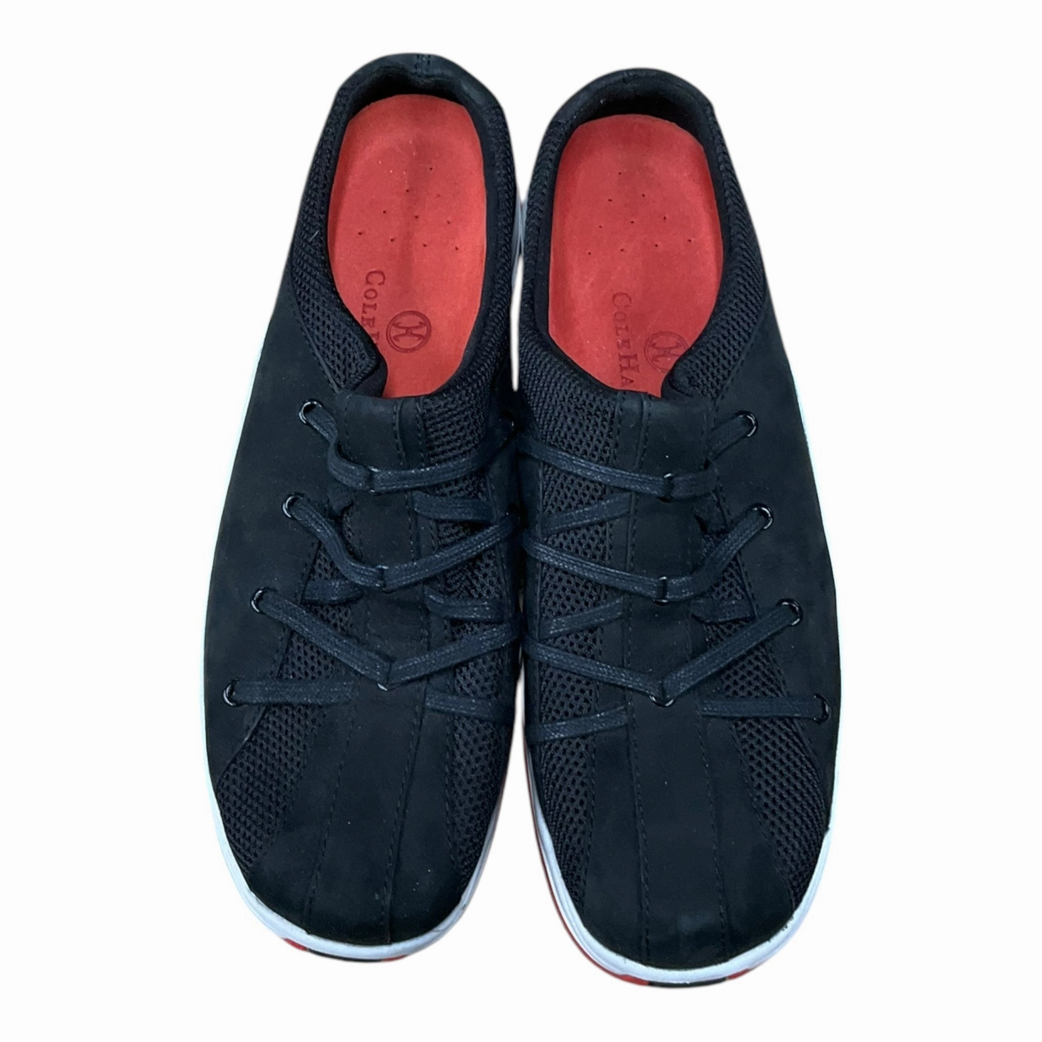 Flat Floral Shoes Shoes Flats By Cole-haan In Black, Size: 7.5