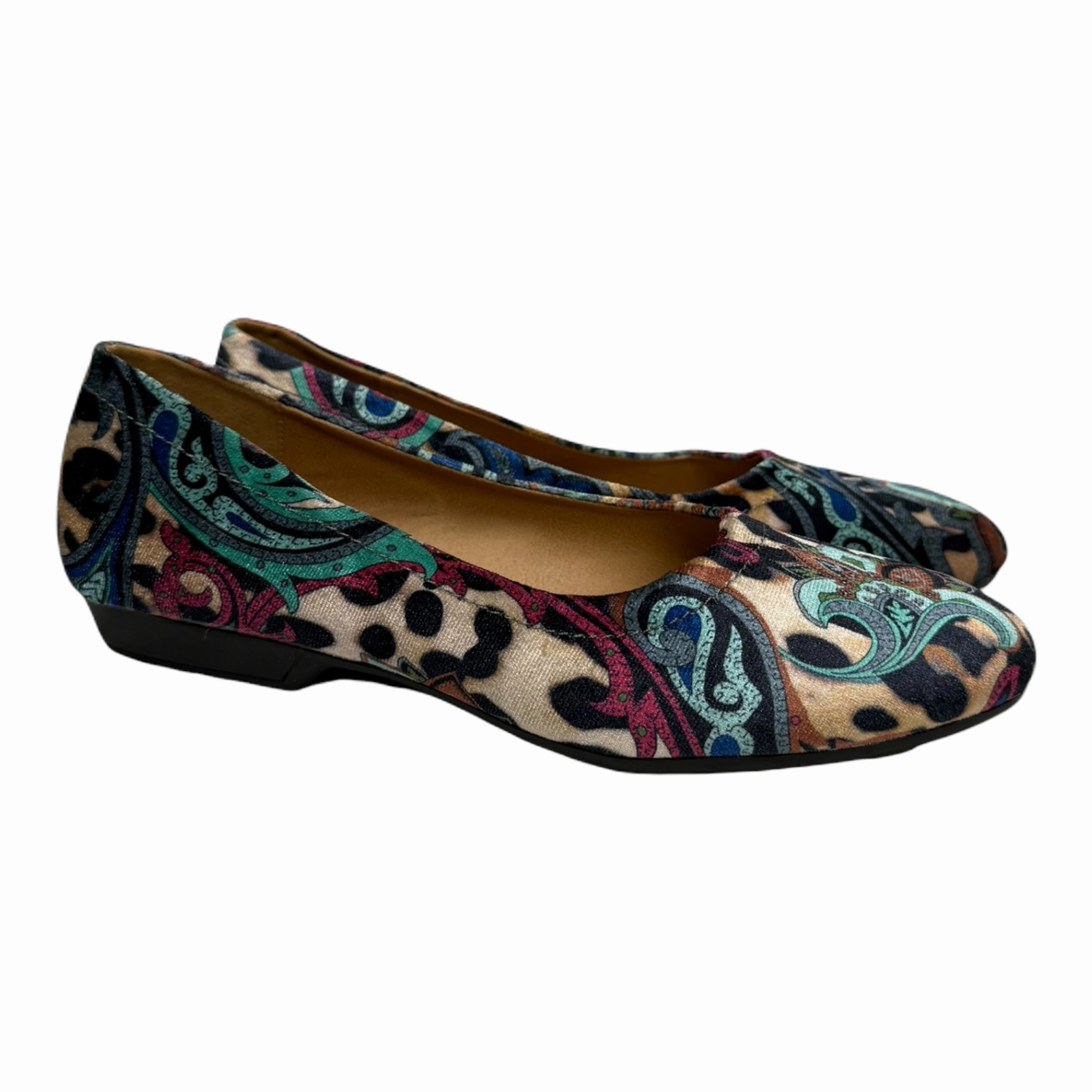 Shoes Flats By Comfortview In Blue, Size: 8.5 Flat Point Toe Shoes
