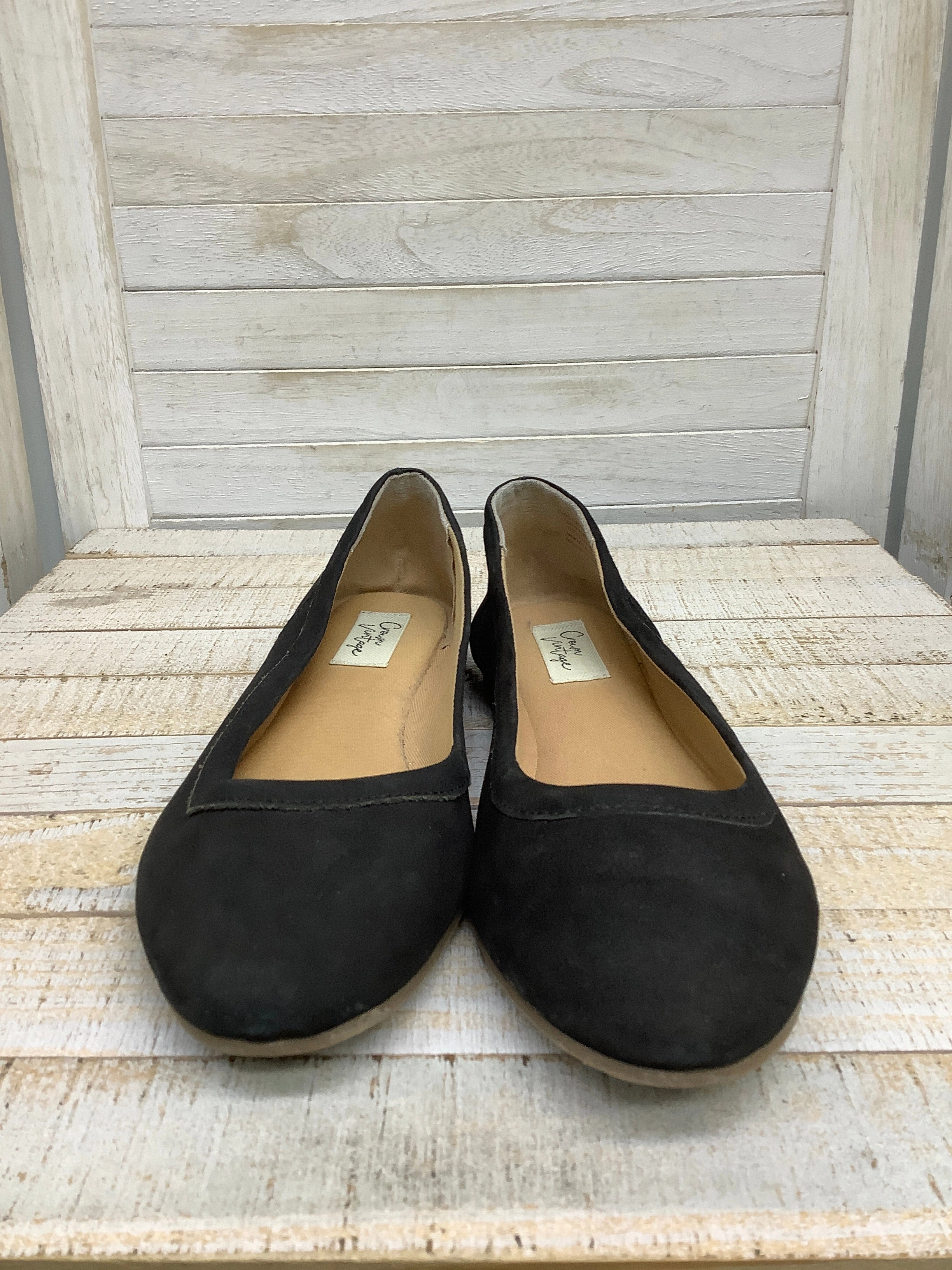 Shoes Flats By Crown Vintage In Black, Size: 7.5 Dress Shoes Flats Wedding