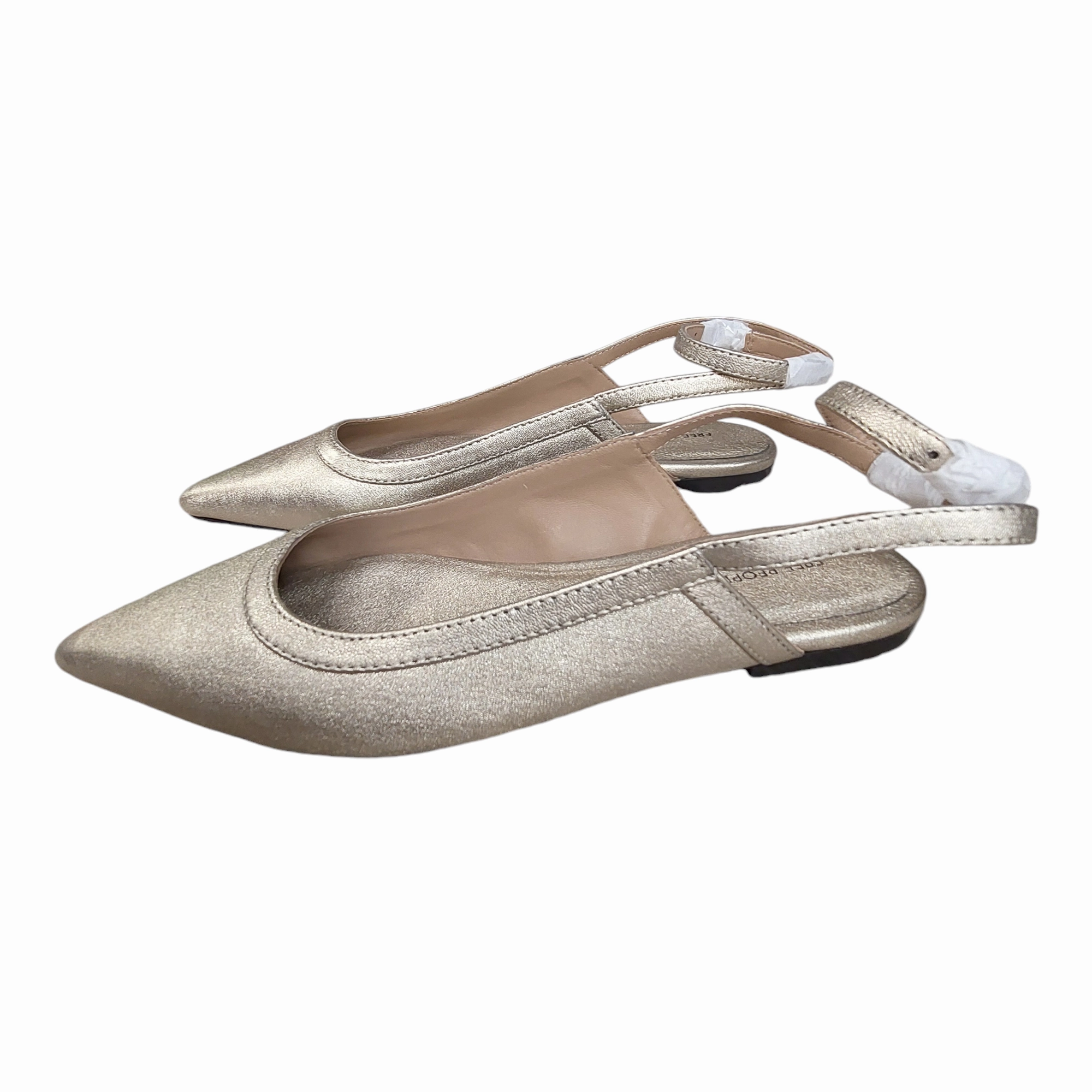 Casual Women Shoes Shoes Flats By Free People In Gold, Size: 7