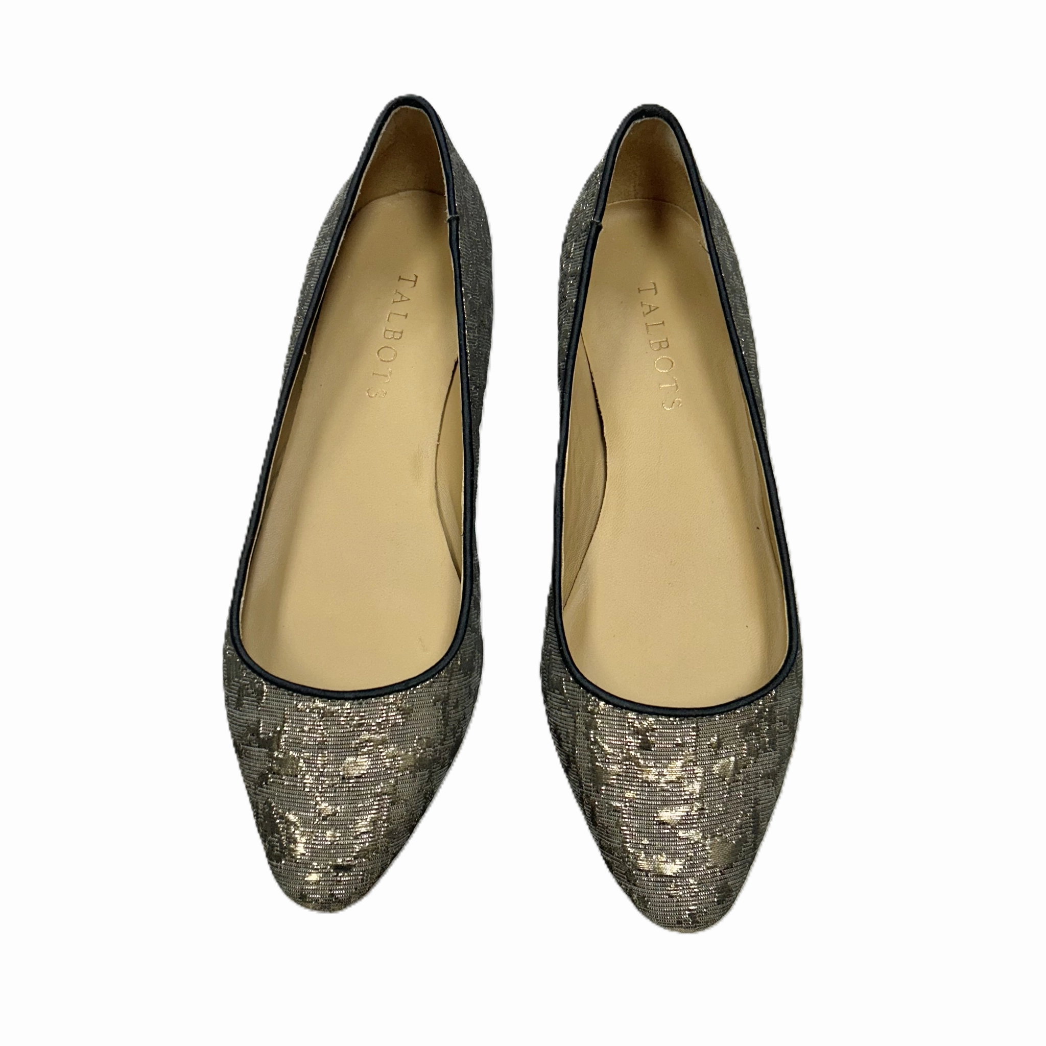 Shoes Flats By Talbots In Black & Gold, Size: 5.5 Comfortable Formal Flat Shoes