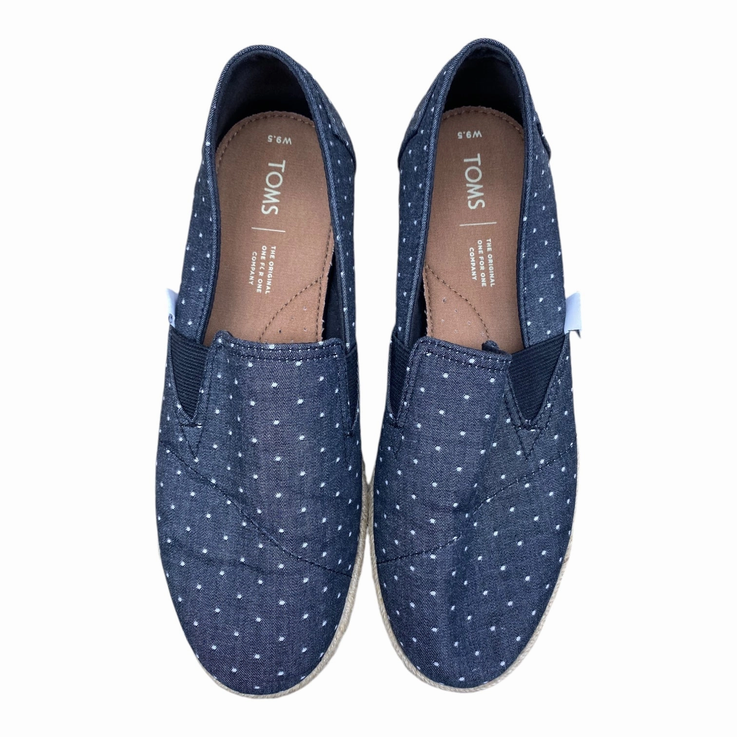 Shoes Flats By Toms In Blue, Size: 9.5 Flat Shoes Clearance