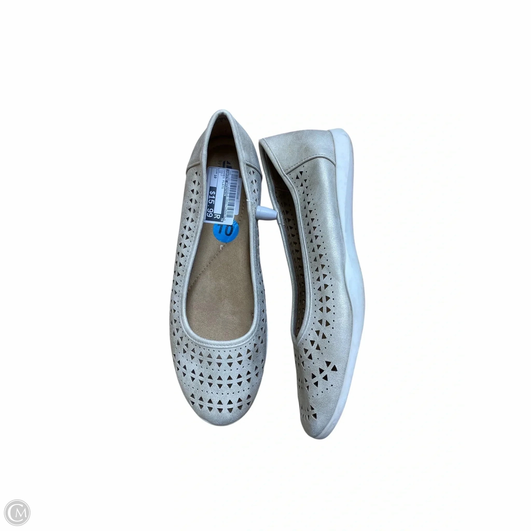 Casual Shoes For Women Shoes Flats By White Mountain In Gold, Size: 10