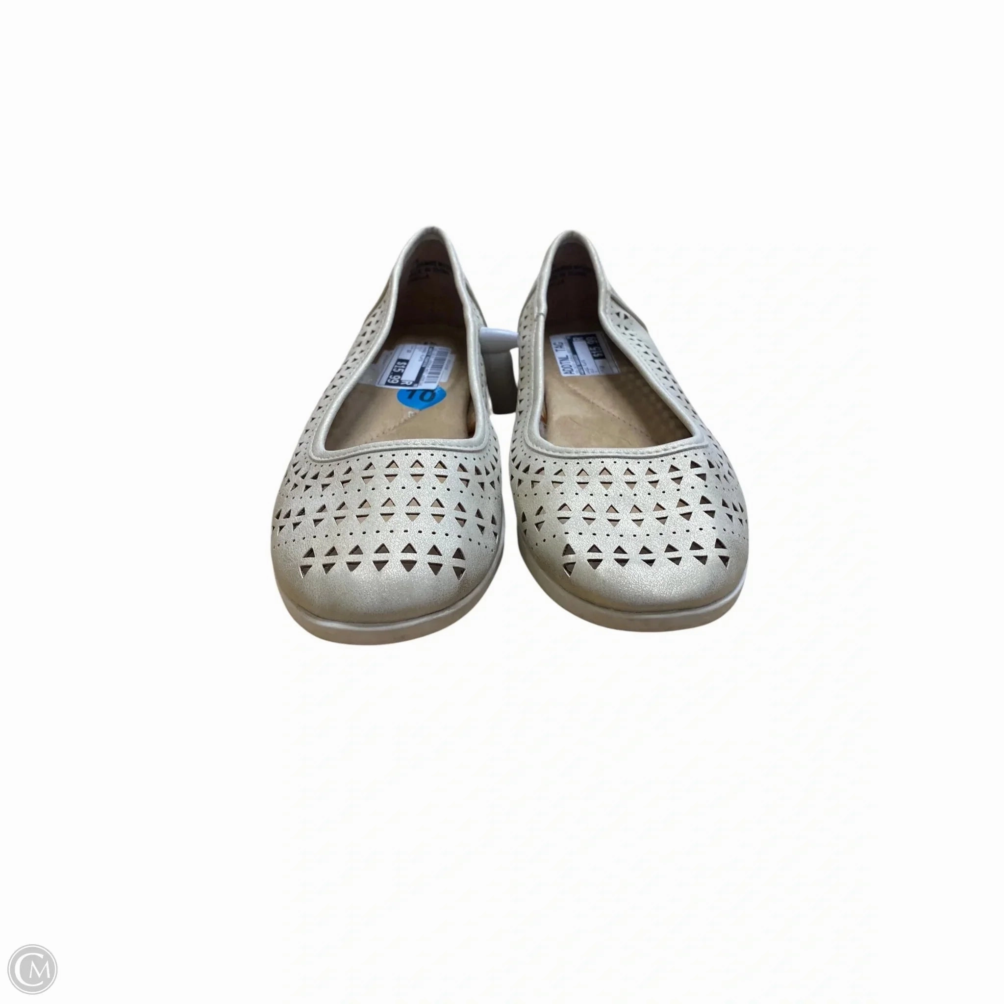 Buy Casual Shoes Shoes Flats By White Mountain In Gold, Size: 10
