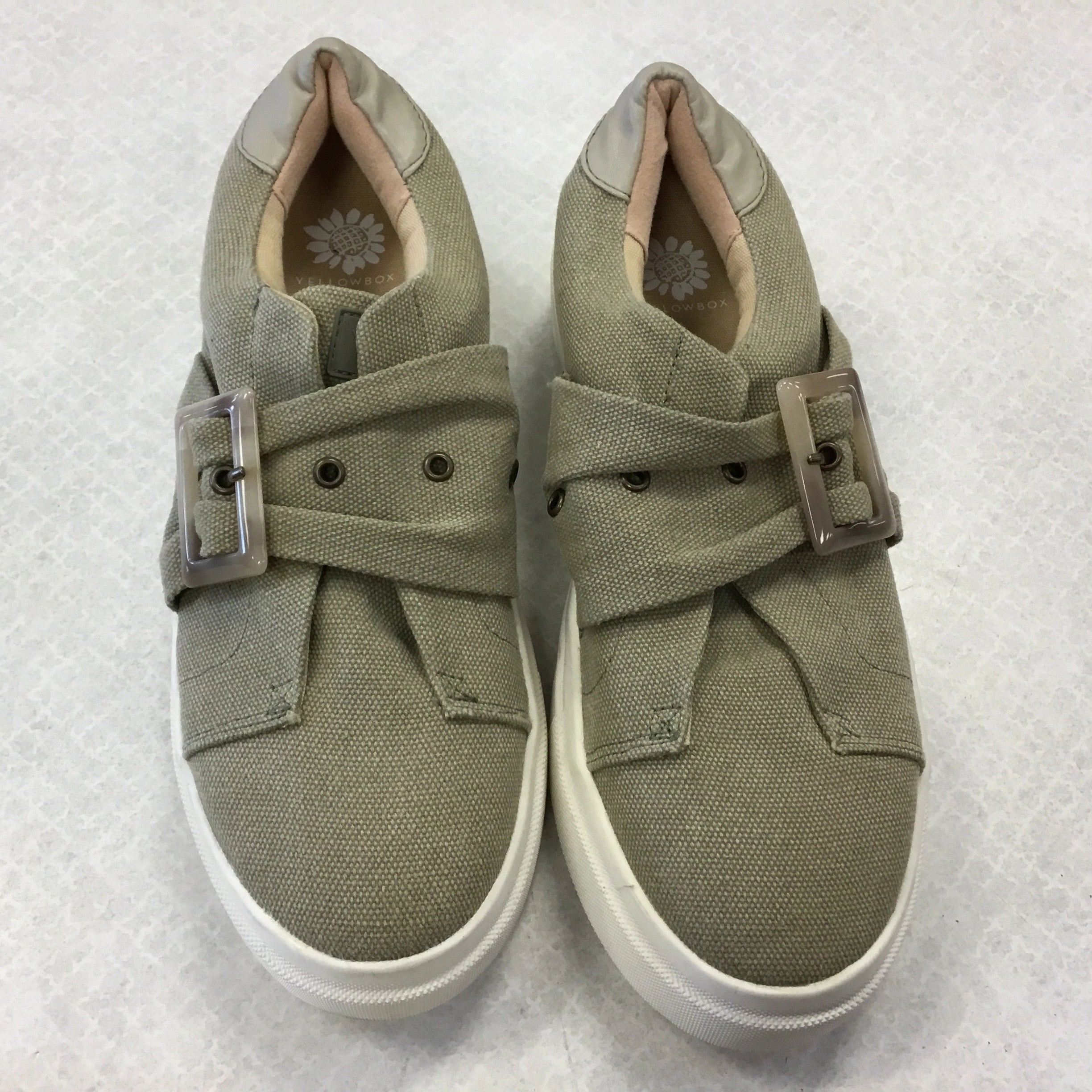 Best Running Shoes Flat Feet Plantar Fasciitis Shoes Flats By Yellow Box In Green & White, Size: 9