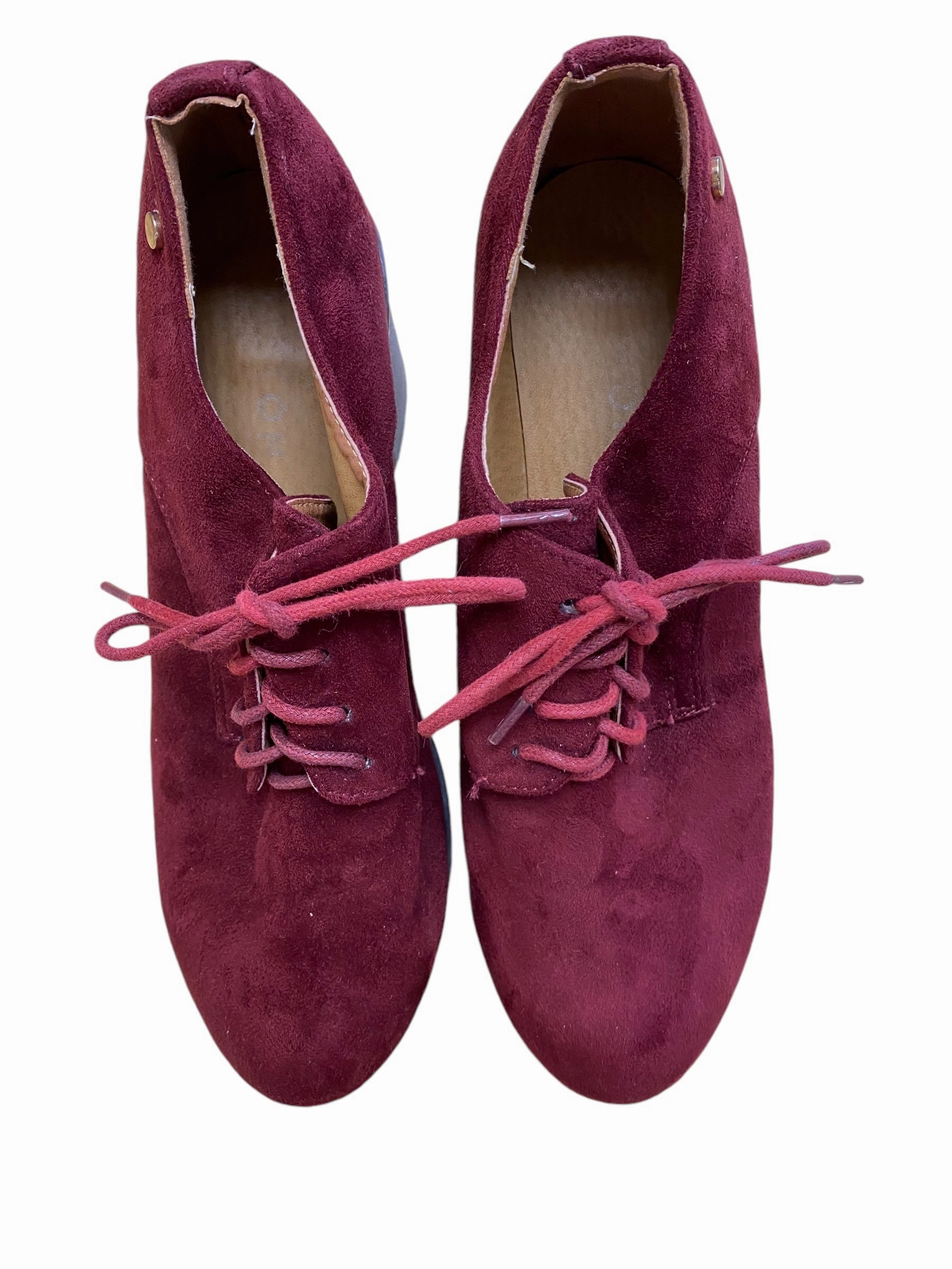 Casual Heritage Shoe Shoes Heels Block By Clothes Mentor In Red, Size: 10