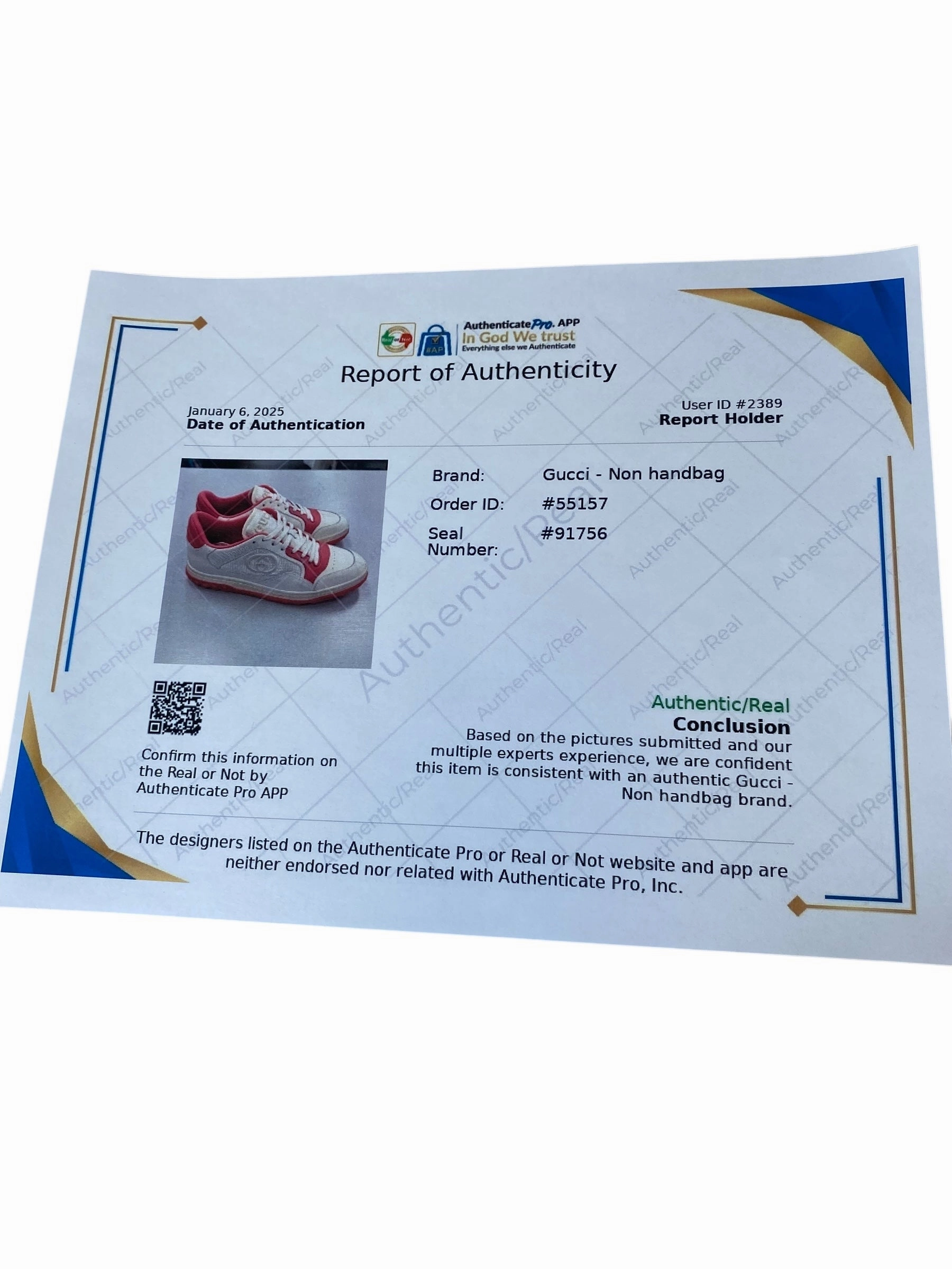 New Trend Casual Shoes Shoes Luxury Designer By Gucci In Pink & White, Size: 9