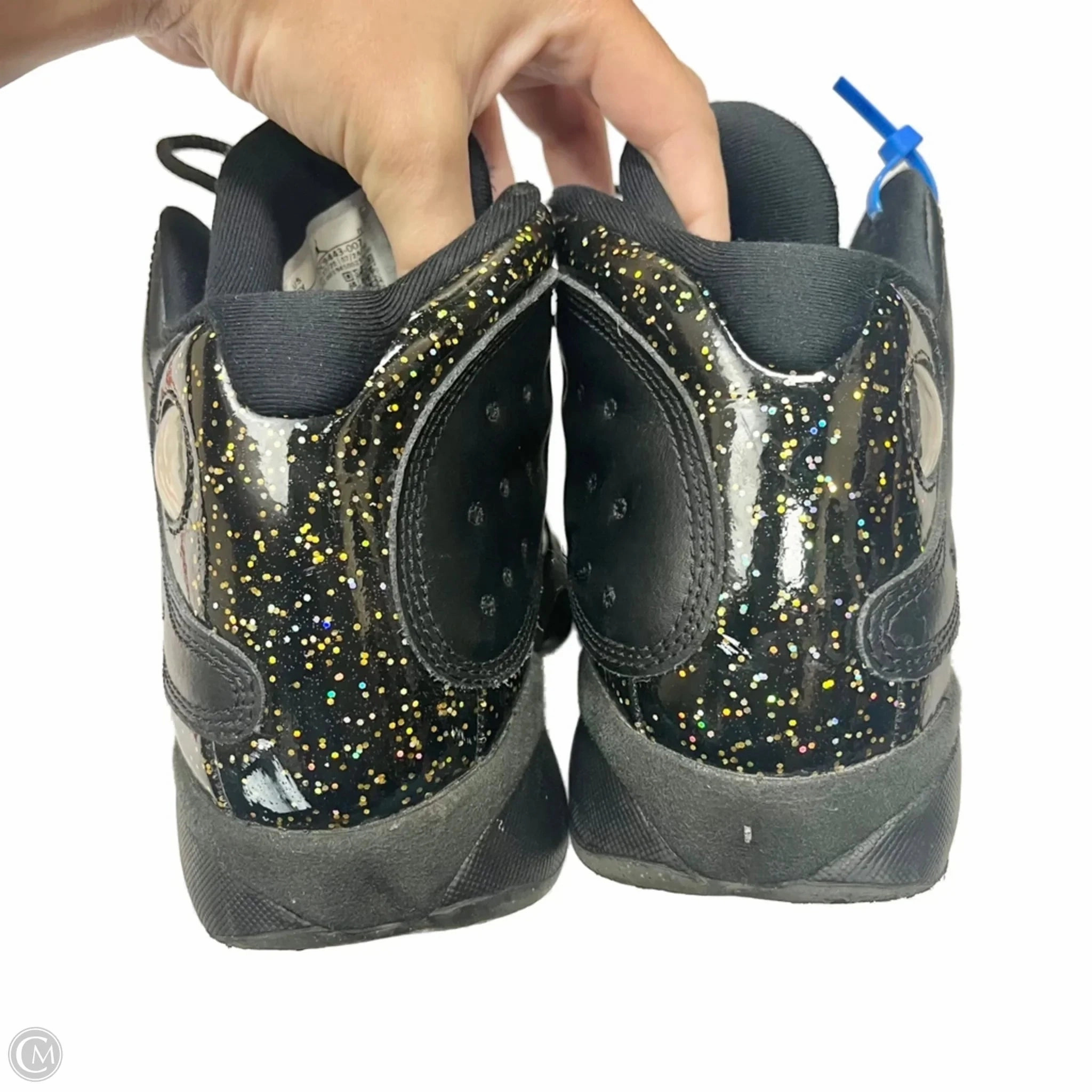 Shoes Luxury Designer By Jordan In Black, Size: 9 Italian Sneakers