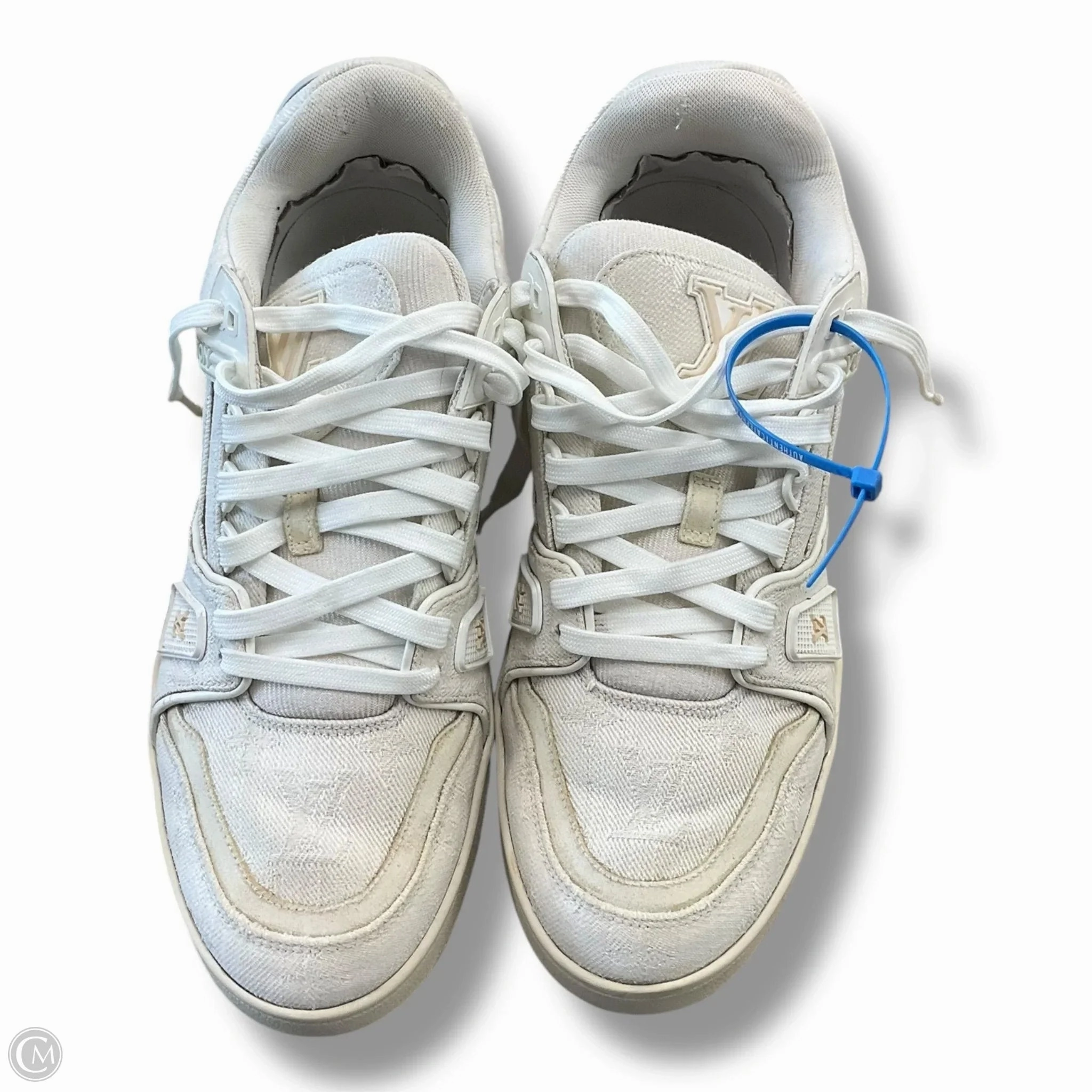 Best Shoes For Casual Cycling Shoes Luxury Designer By Louis Vuitton In Ivory, Size: 9