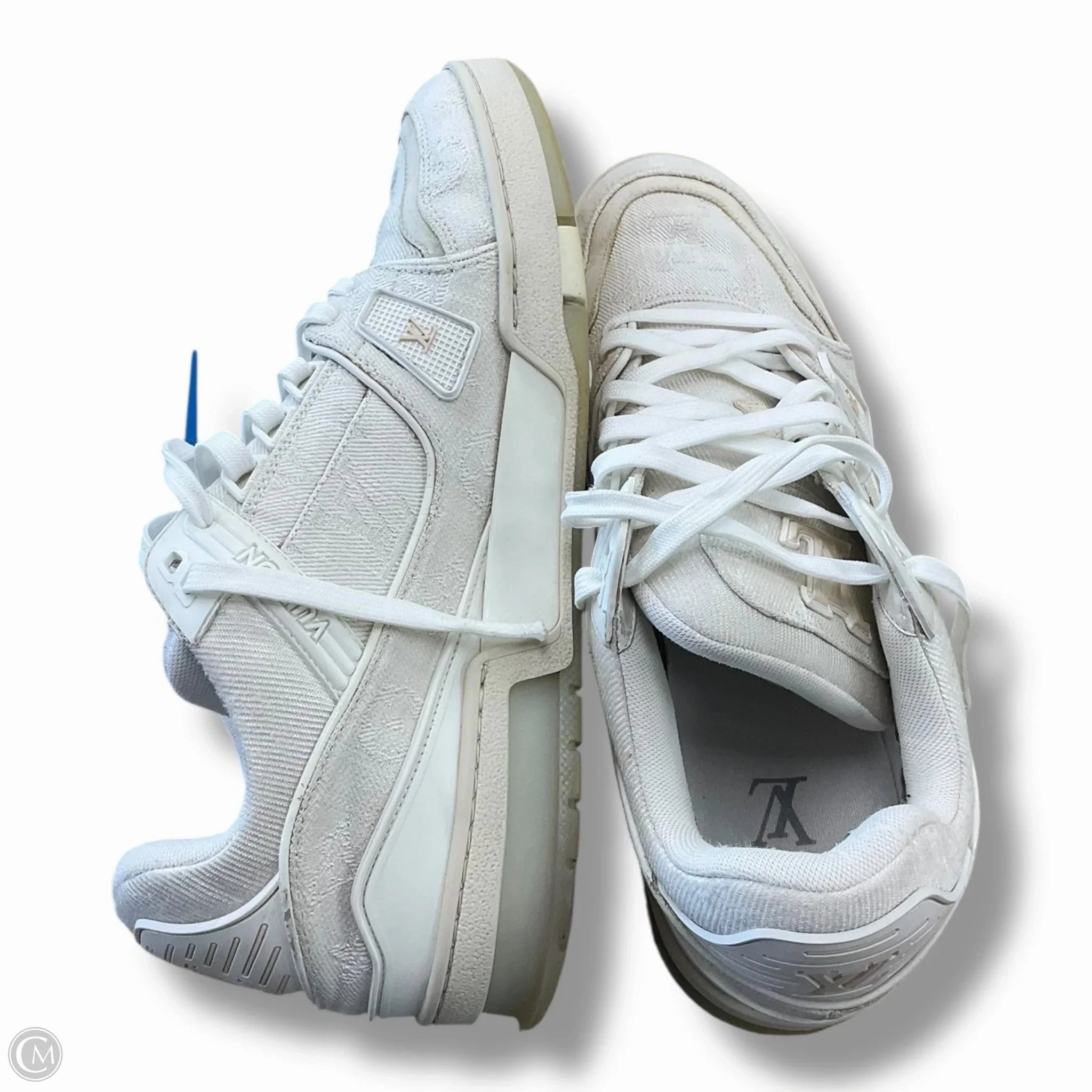 Fashion Casual Brown Shoes Reddit Shoes Luxury Designer By Louis Vuitton In Ivory, Size: 9