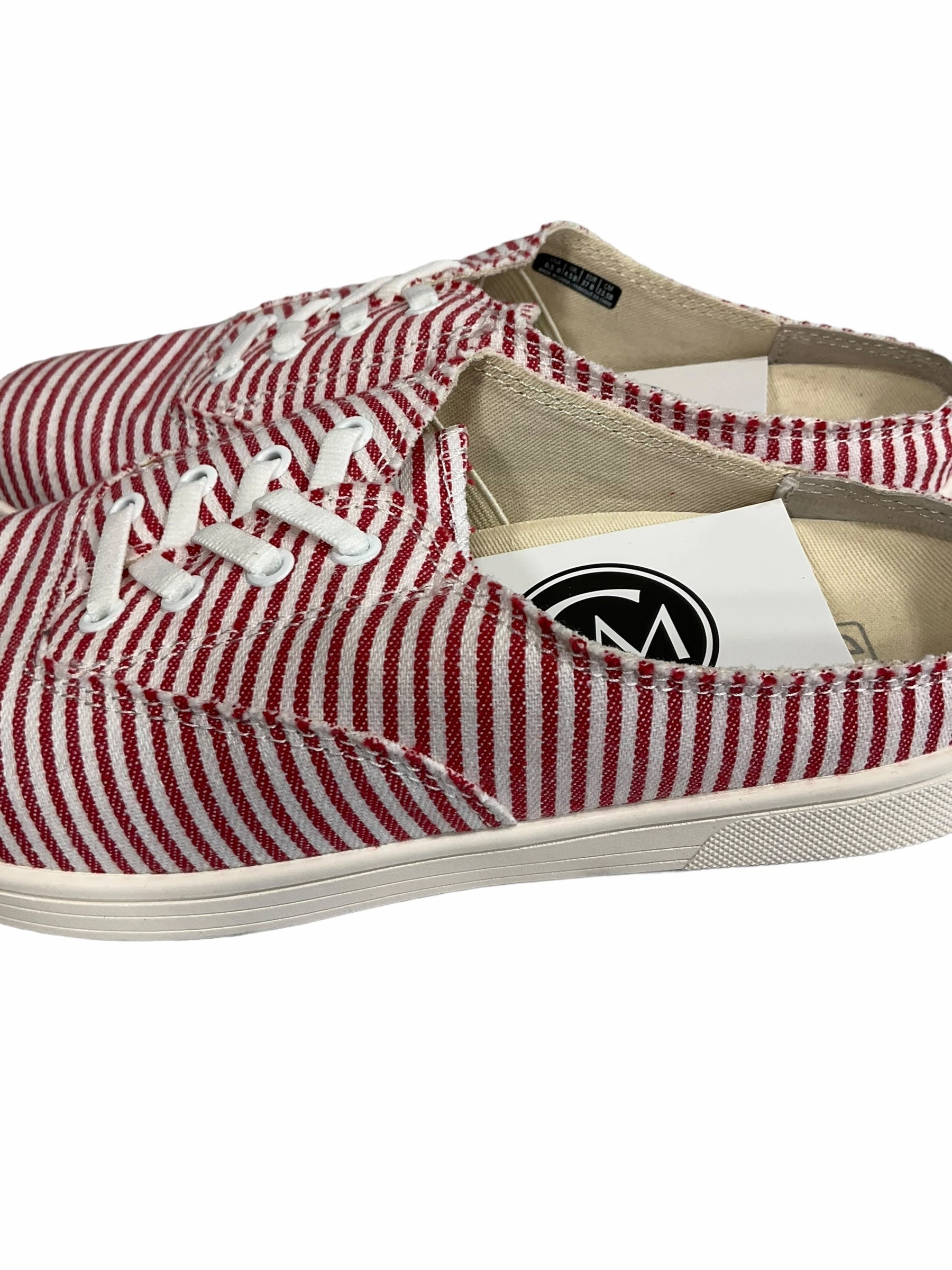 Sneakers Casual Shoes Athletic Shoes Online Com Shoes Sneakers By Clothes Mentor In Red & White, Size: 6.5