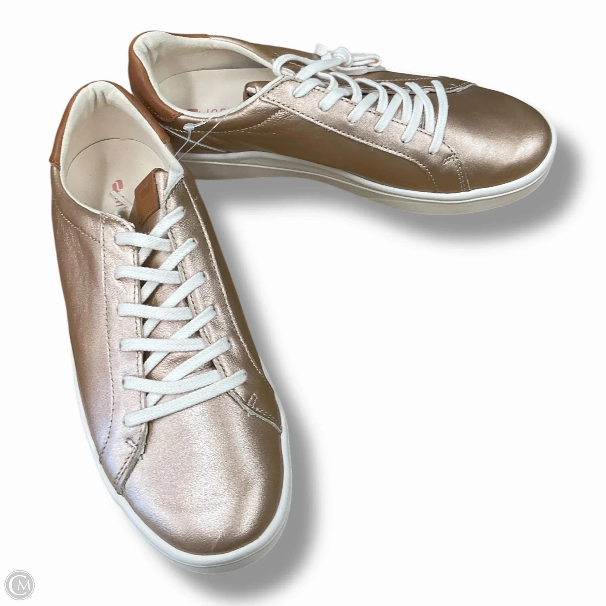 Shoe Casual Shoes Sneakers By Infinity In Gold, Size: 10