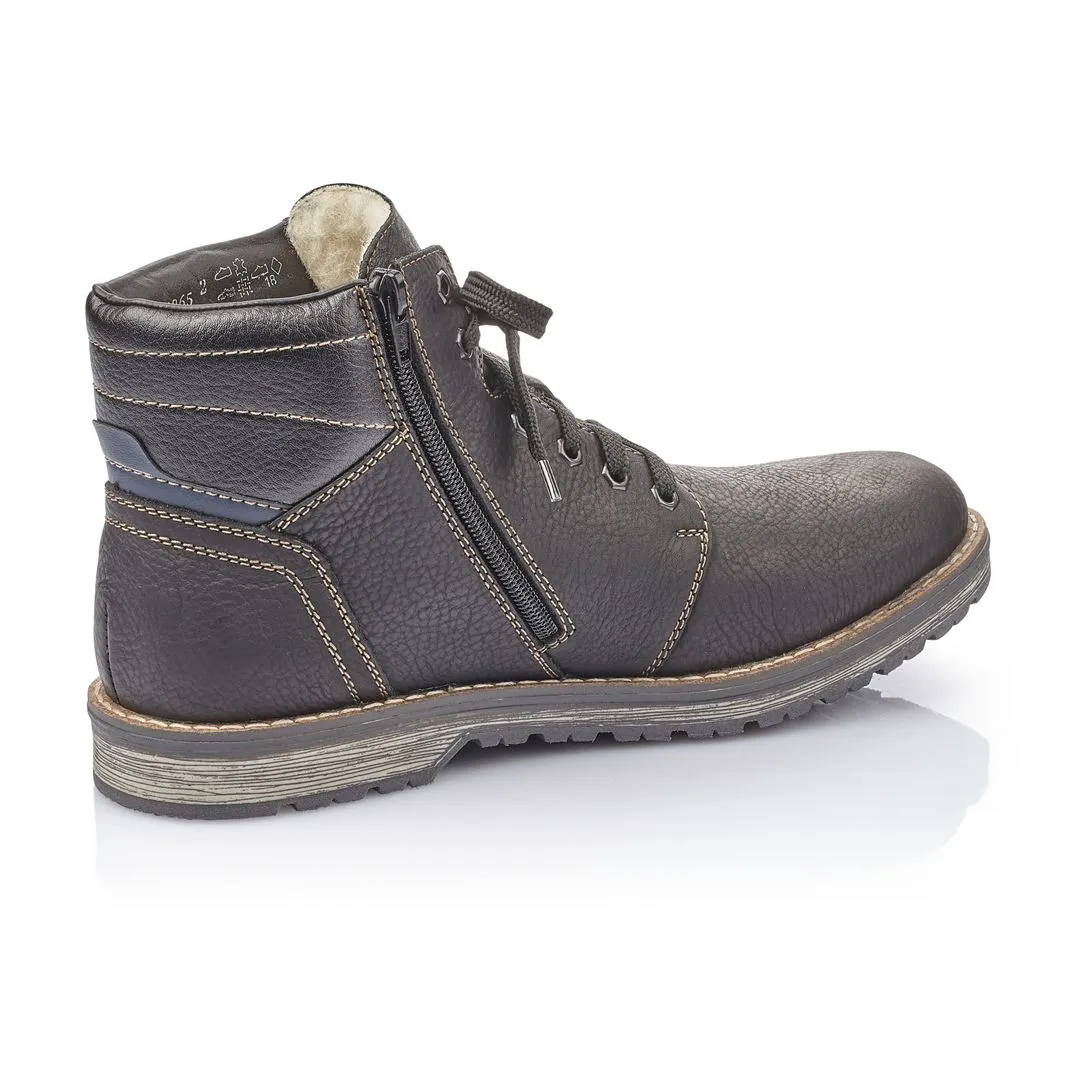 Japanese Work Boots 39223-00 Black Hiker Lace RTex