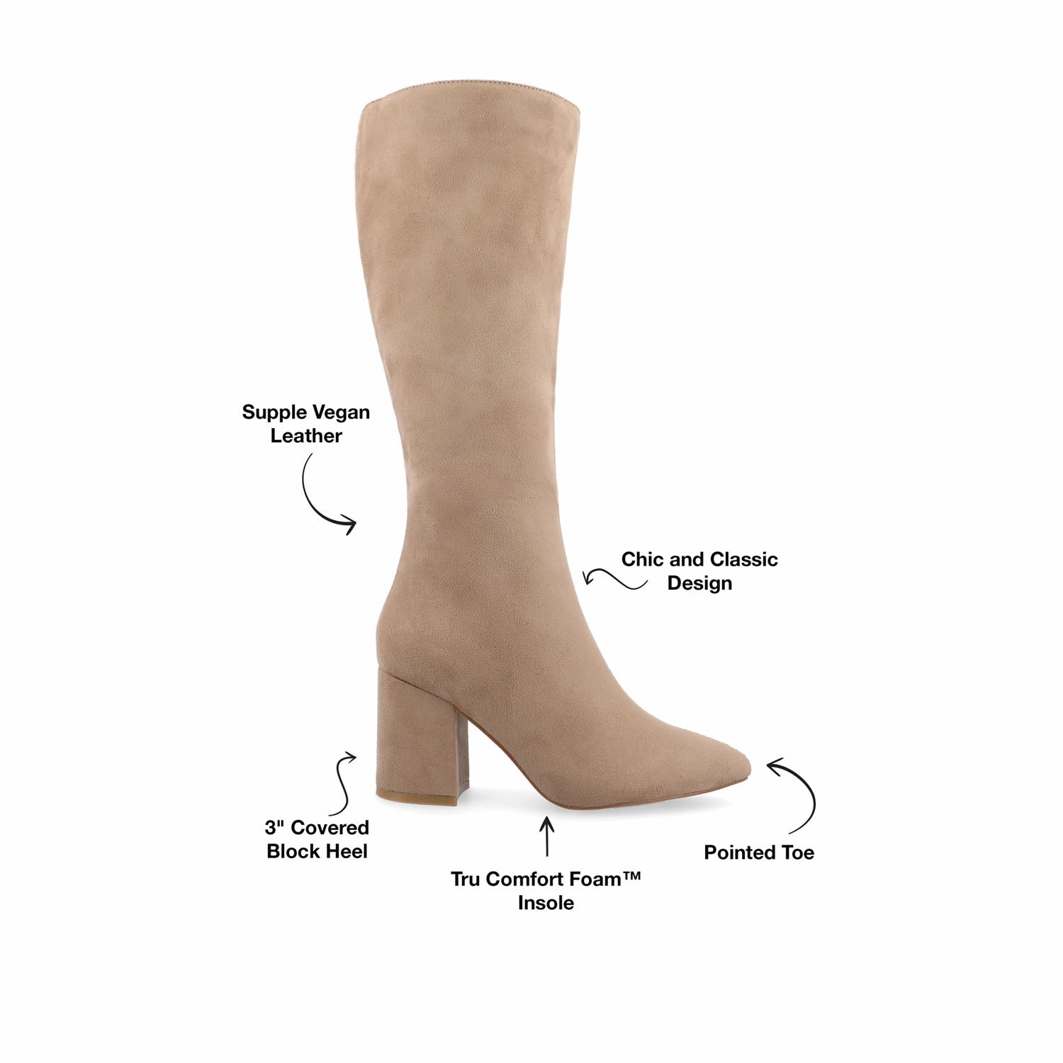 AMEYLIA KNEE-HIGH BOOTS IN WIDE WIDTH & CALF Pull On Snow Boots