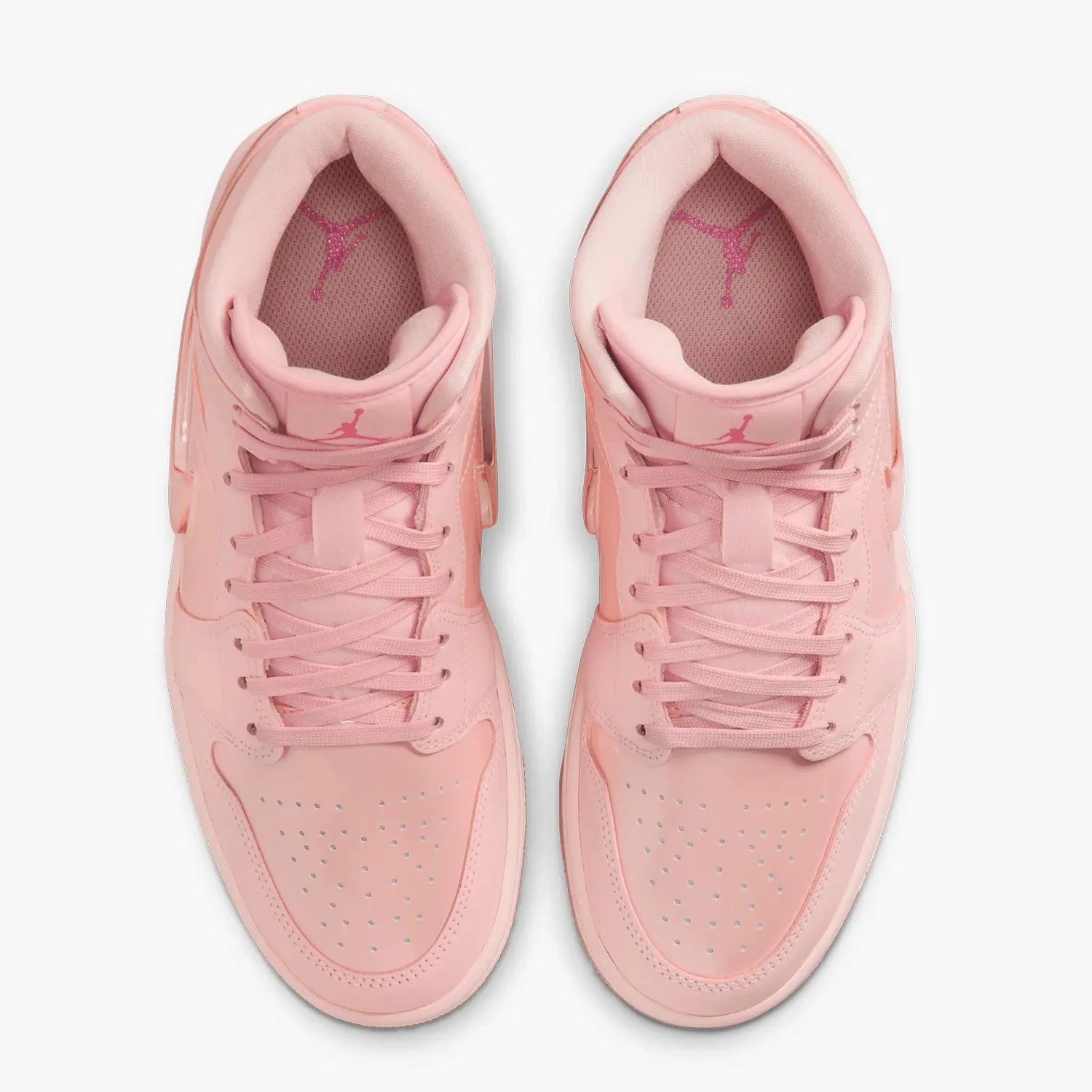 Women's Air Jordan 1 Mid SE "Patent Valentine's Day" Sneakers With Dress Pants