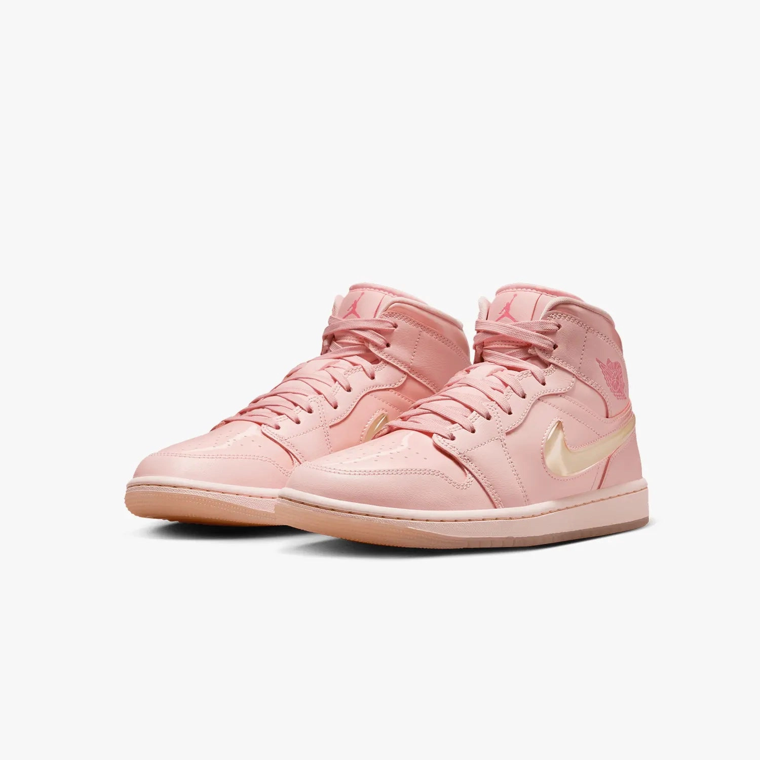 Women's Air Jordan 1 Mid SE "Patent Valentine's Day" Sneakers In Amazon