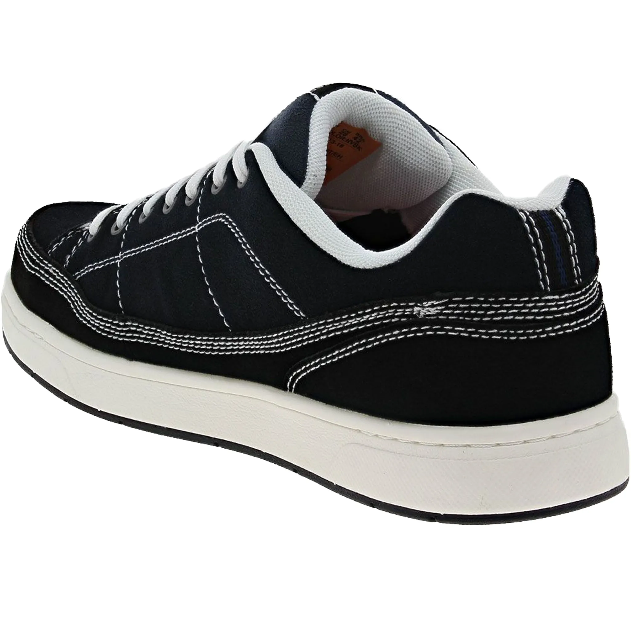 Skechers Men's 200120 Watab Keigan Navy Black Safety Steel Toe Work Shoes Air Presto Mid Utility Casual Shoes