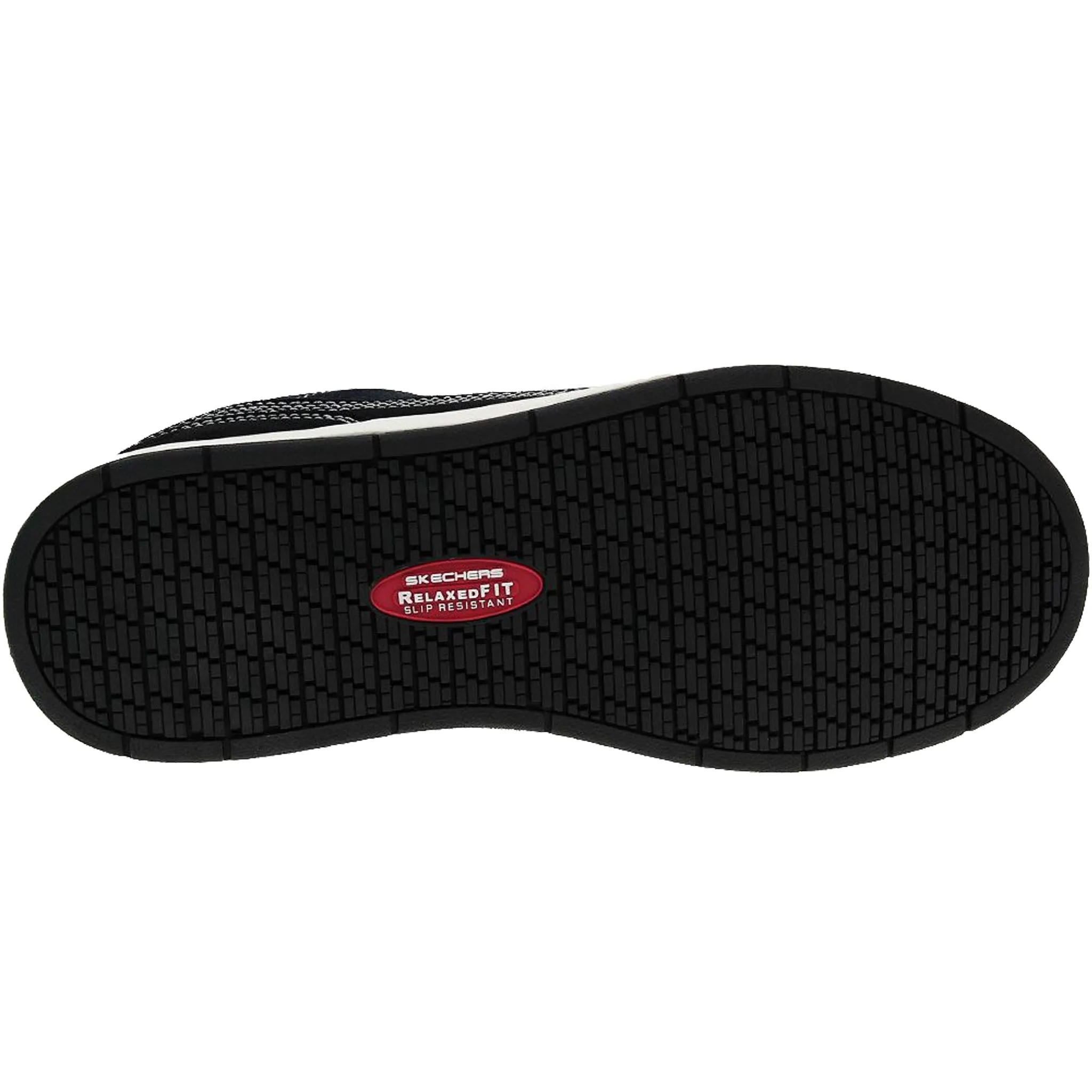 Skechers Men's 200120 Watab Keigan Navy Black Safety Steel Toe Work Shoes Soft Casual Shoes