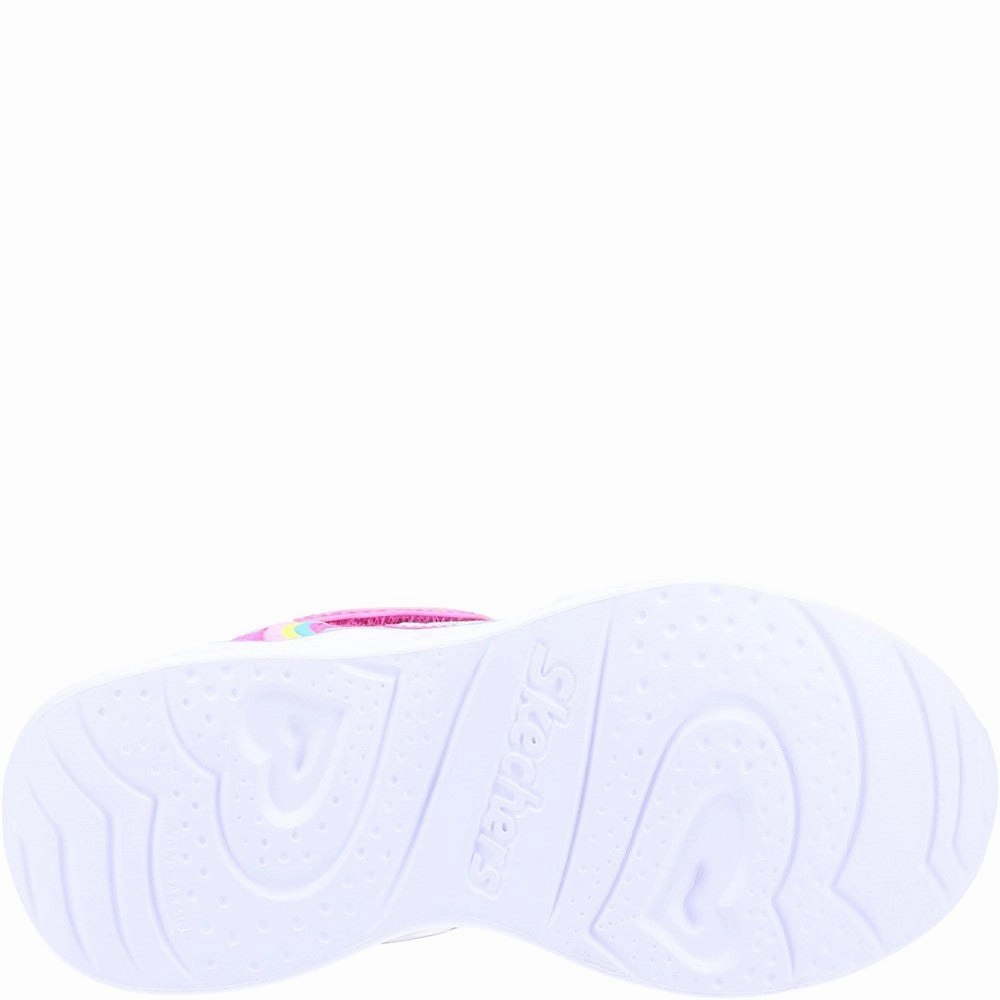 Casual Work.shoes Skechers Heart Lights Rainbow Lux Sports Shoes