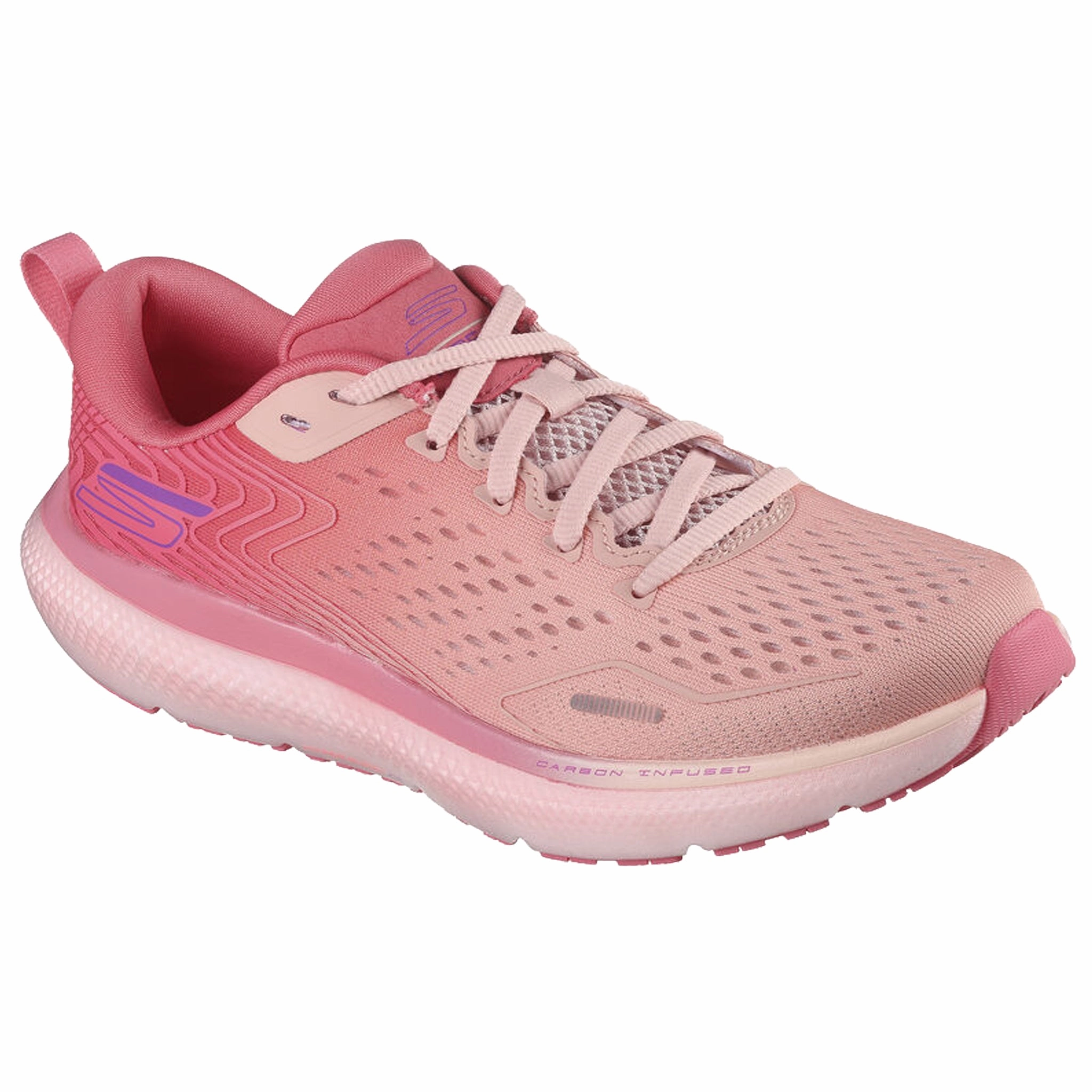Skechers Women's 172079 Go Run Ride 11 Pink Purple Running Shoes Casual Comfortable Business Slip On Shoes