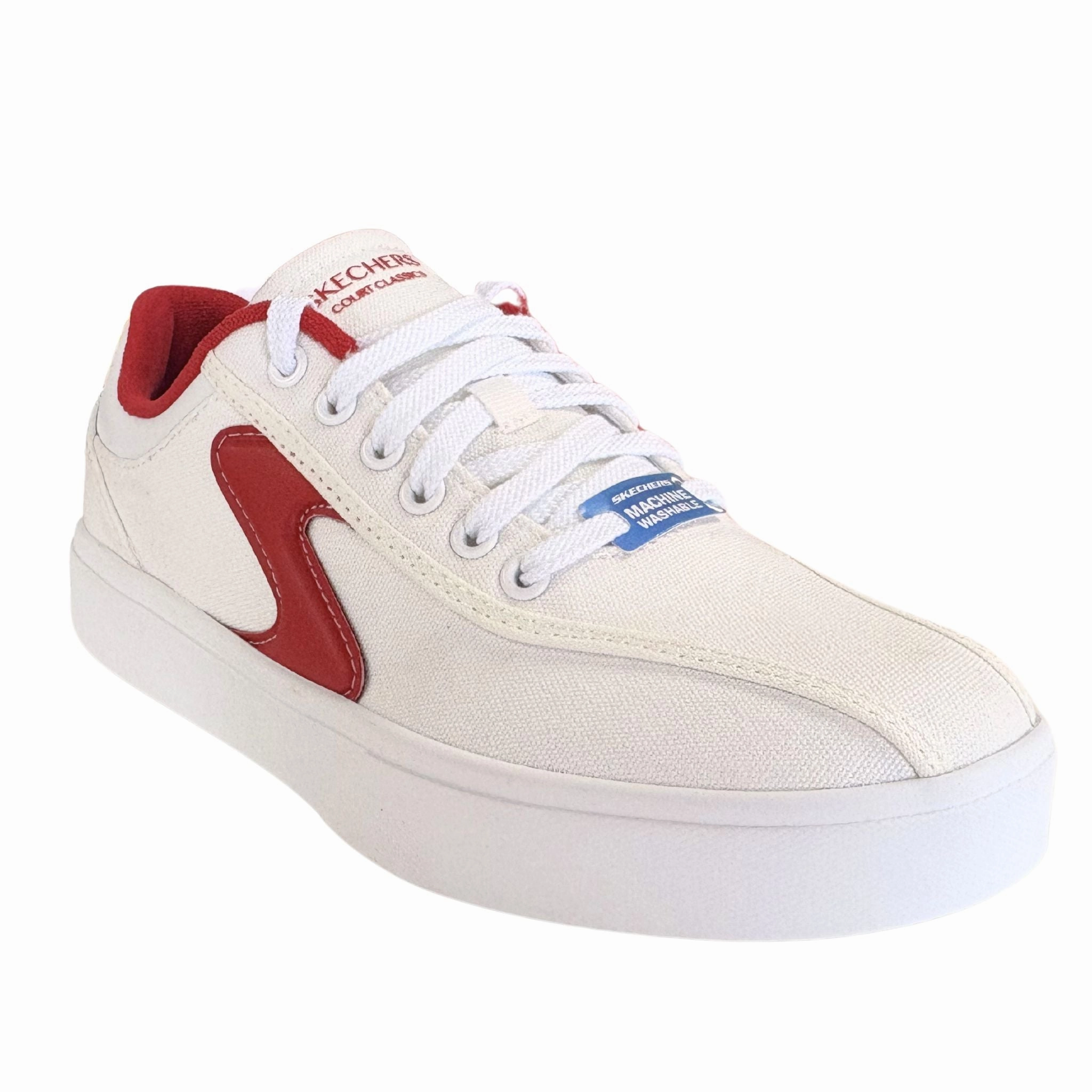 Skechers Women's 185012 Eden LX-Vintage Love White Red Casual Shoes Casual Slip-on Shoes