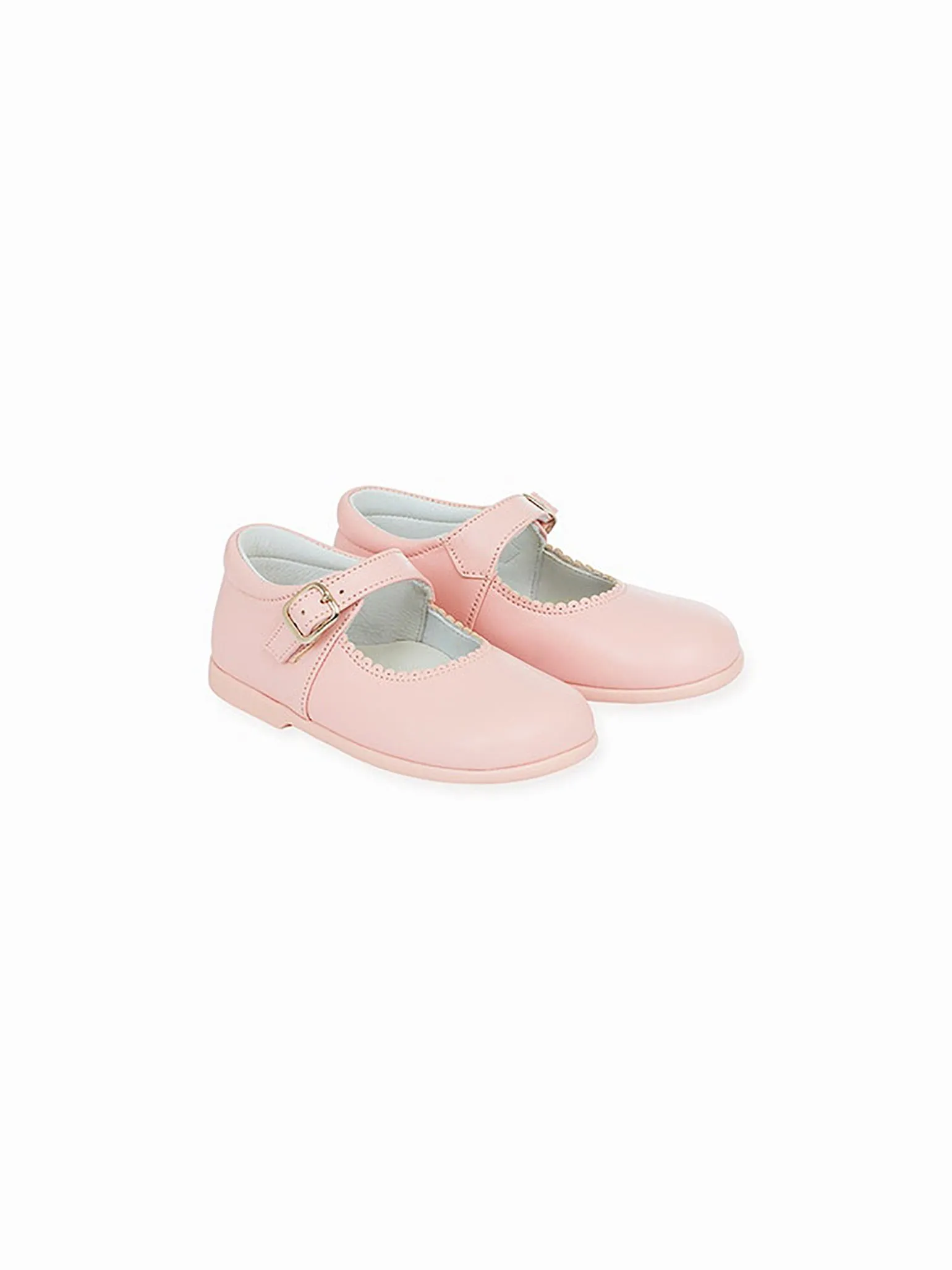 Casual Shoe Trends 2021 Light Pink Leather Toddler Mary Jane Shoes